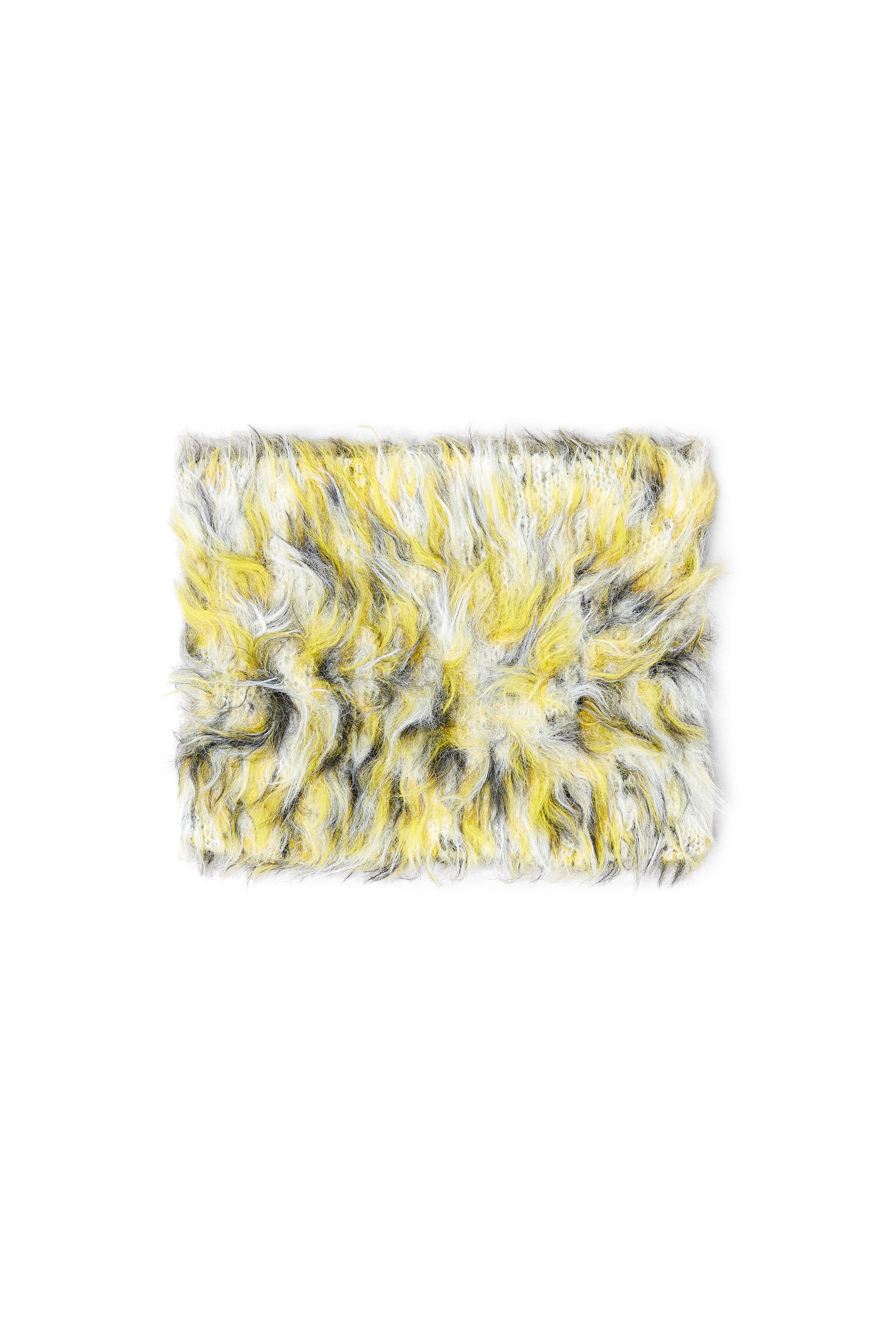 Diesel Neckwarmer In Fluffy Jacquard Knit In Multi