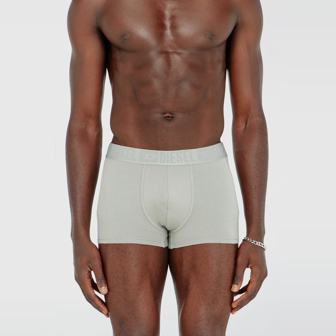 Diesel - Three-pack of stretch cotton boxer briefs with tonal waistband - Trunks - Man - Grey