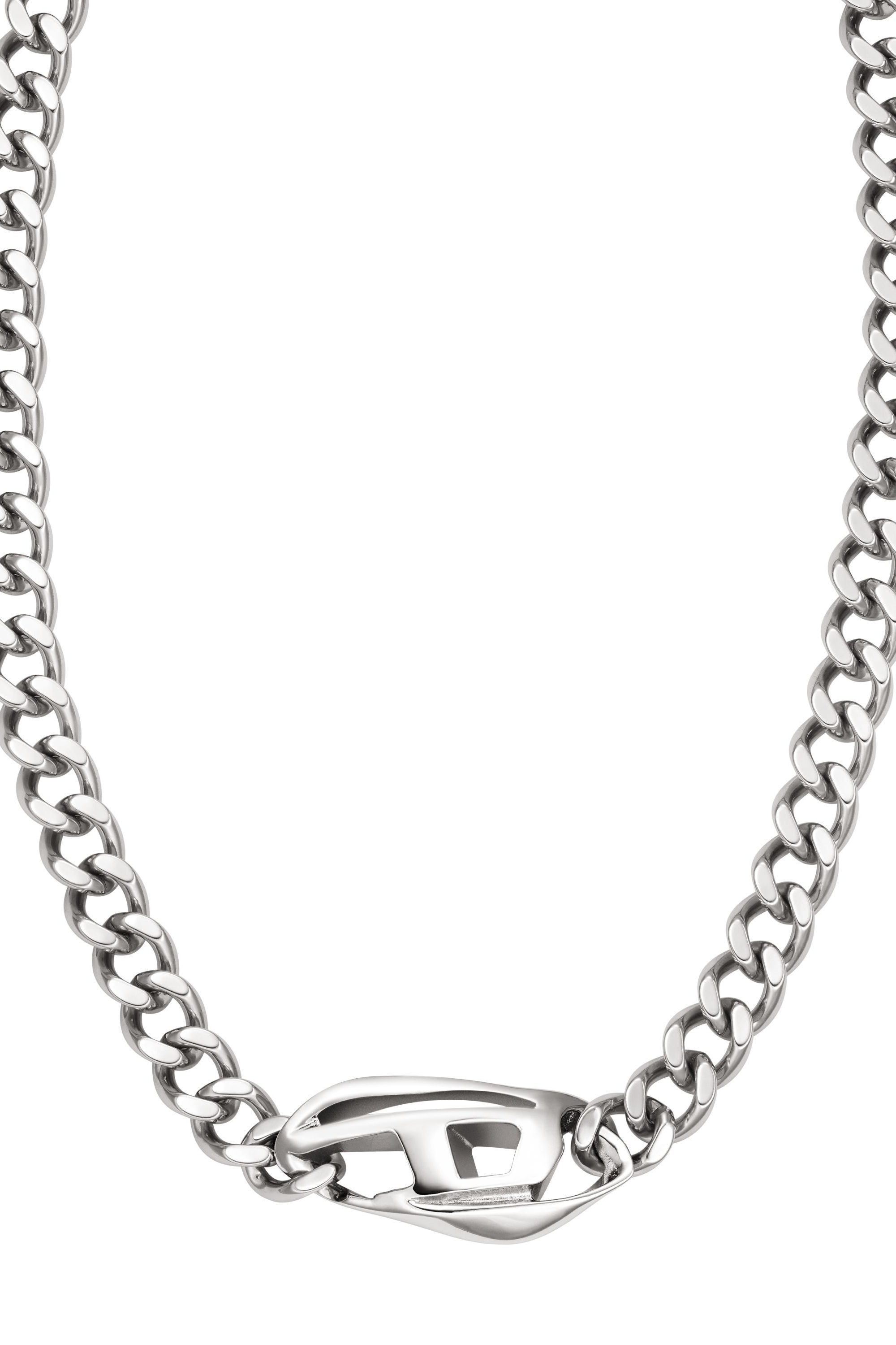 Diesel - Collana a catena in acciaio inossidabile - Collane - Unisex - Argento