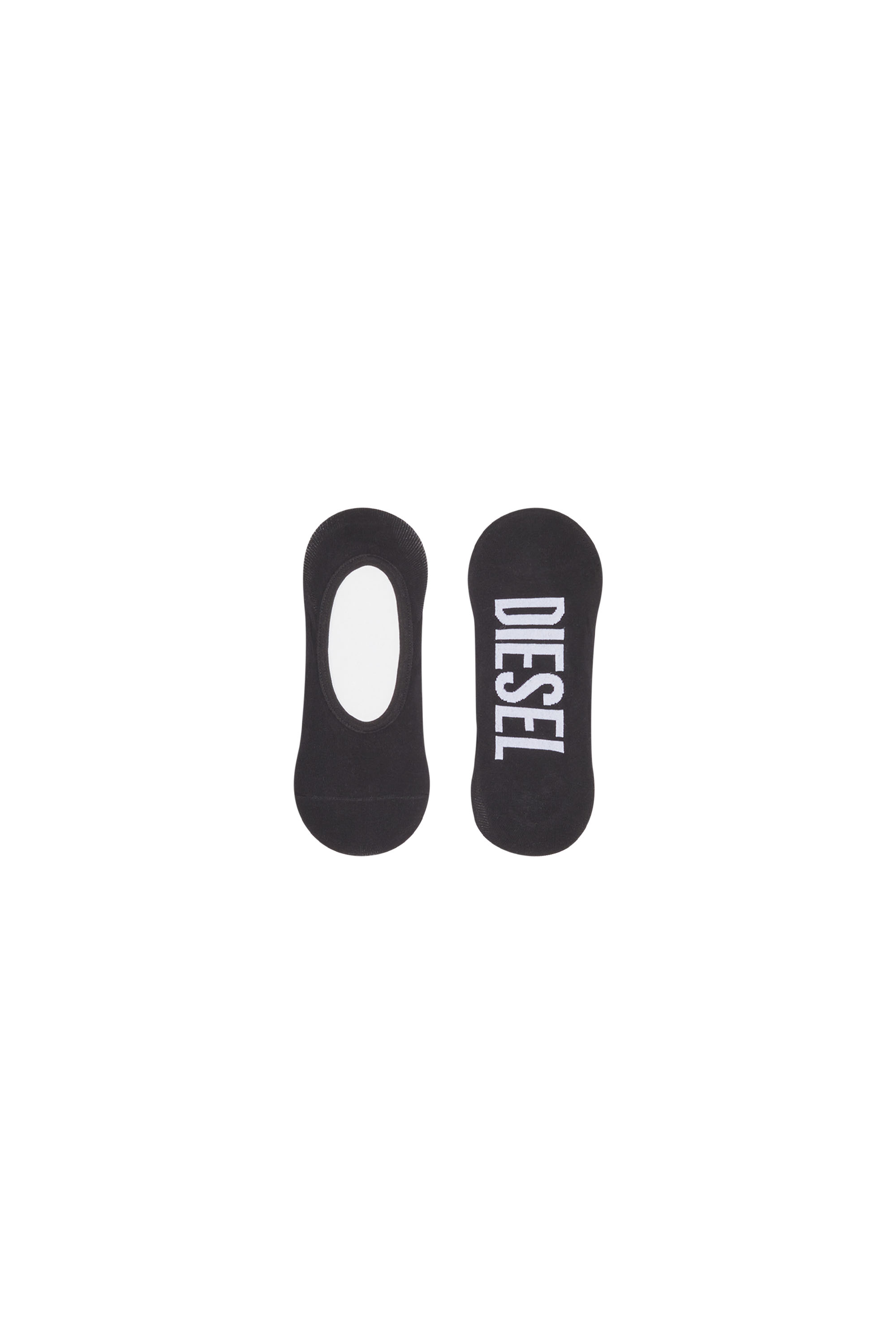 Diesel - Paquete de dos calcetines invisibles con el logotipo - Calcetines - Hombre - Negro