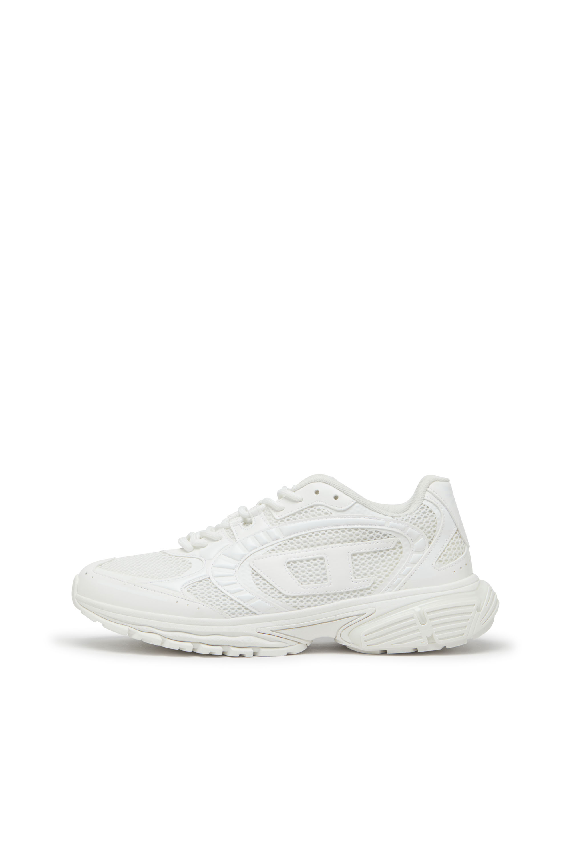 Diesel - S-PRO-V-DENSE LOW W, Woman's S-Pro-V-Dense-Monochrome mesh sneakers with Oval D logo in White - 2
