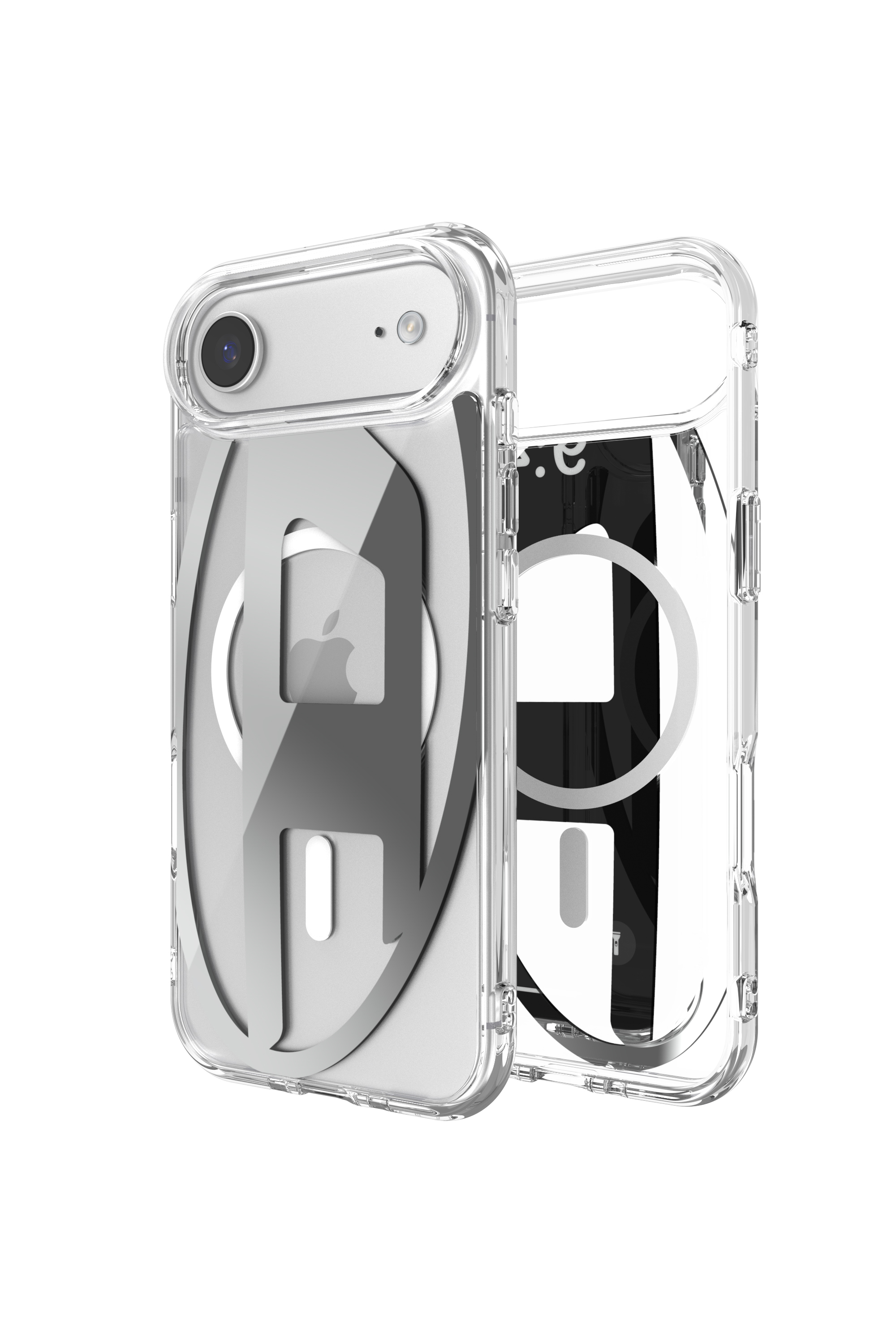 Diesel Unisex Grau - Oval D Metallic Case Mit Magsafe Für Iphone Air - Schutzhüllen Größe 17