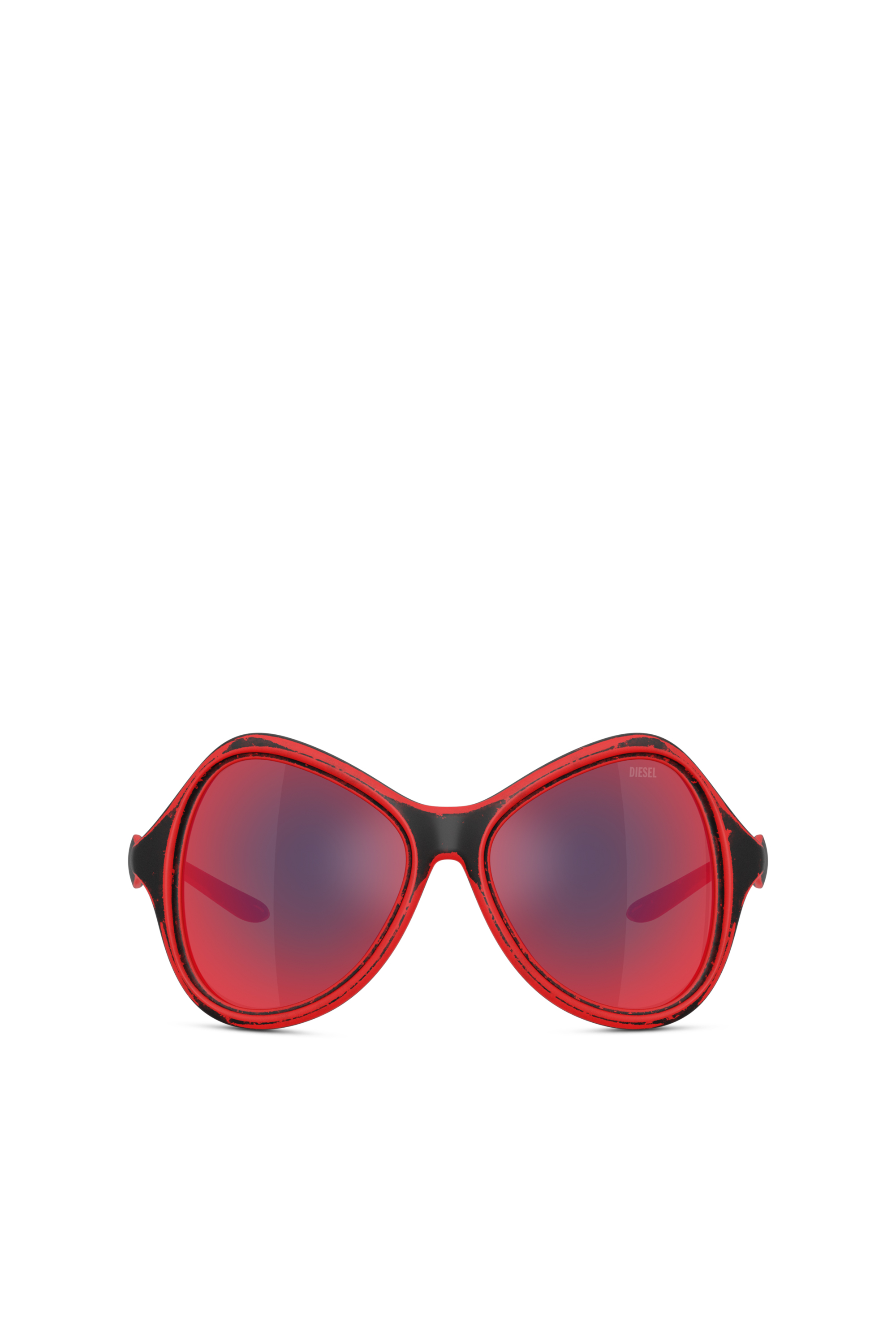 Diesel Cat-eye Style Sunglasses In Red