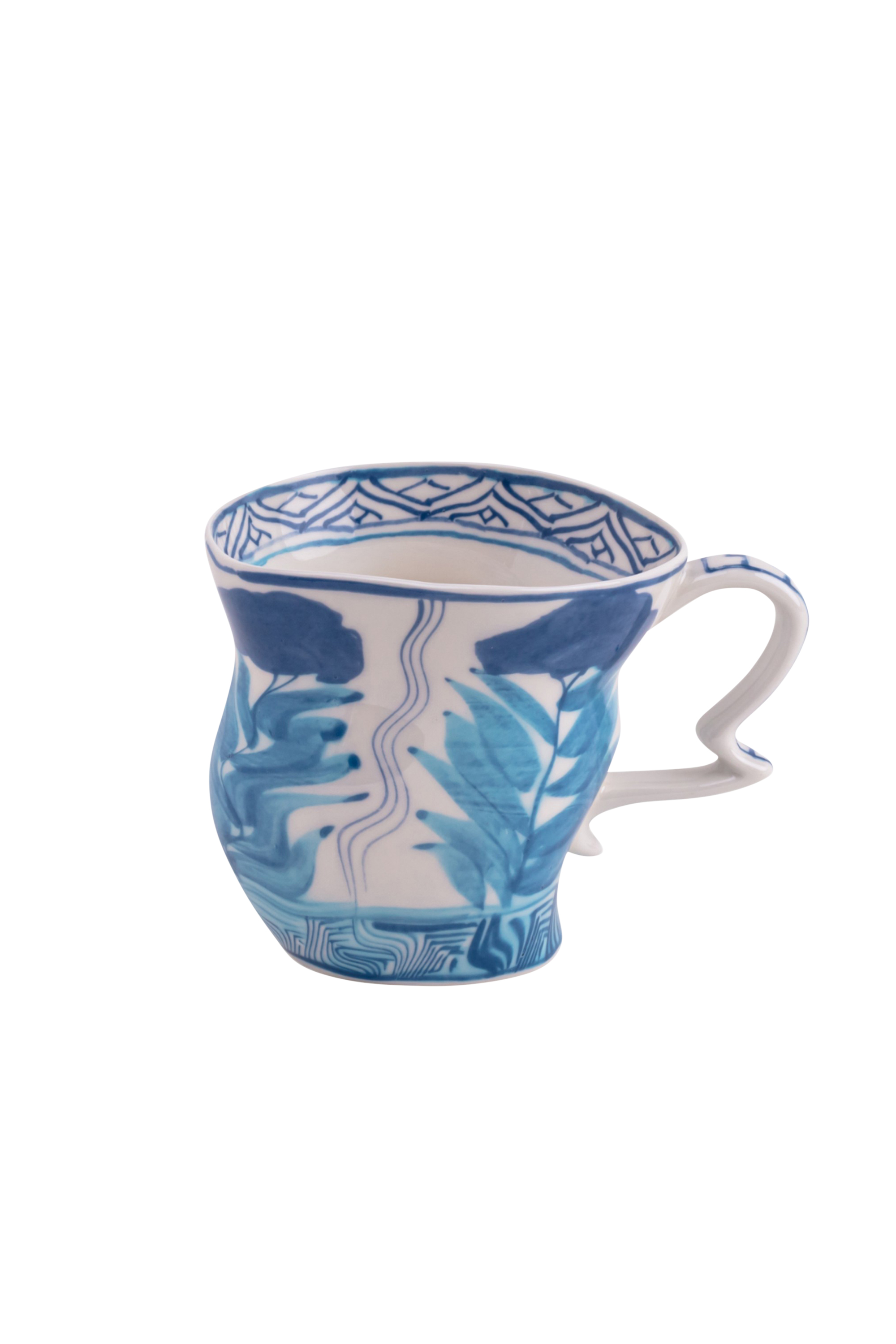 Diesel - 11257 PORCELAIN MUG "CLASSIC ON ACID" -, Unisex's Porcelain mug in White/Blue - 1