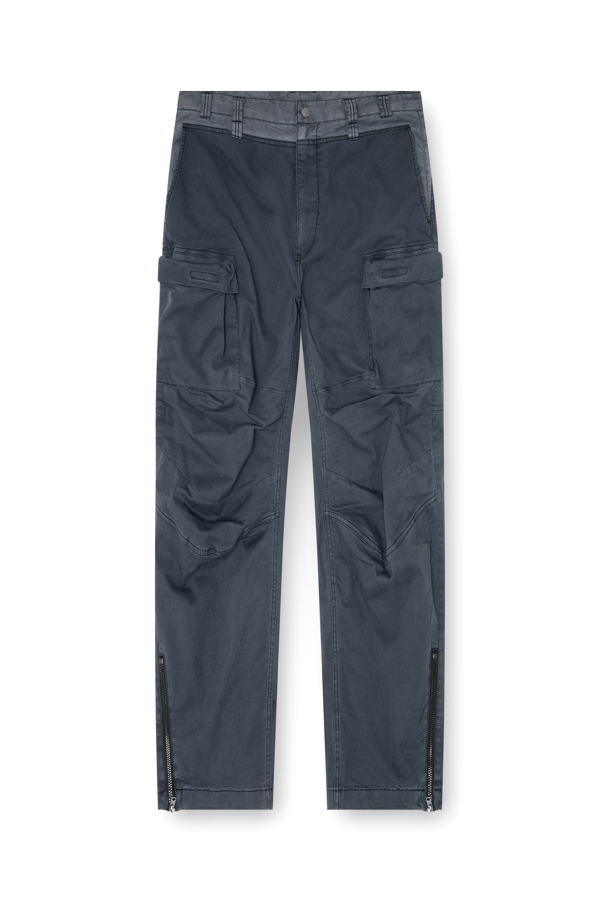 Diesel - P-DELLS, Man's Cargo pants in cotton and nylon in Blue - 4