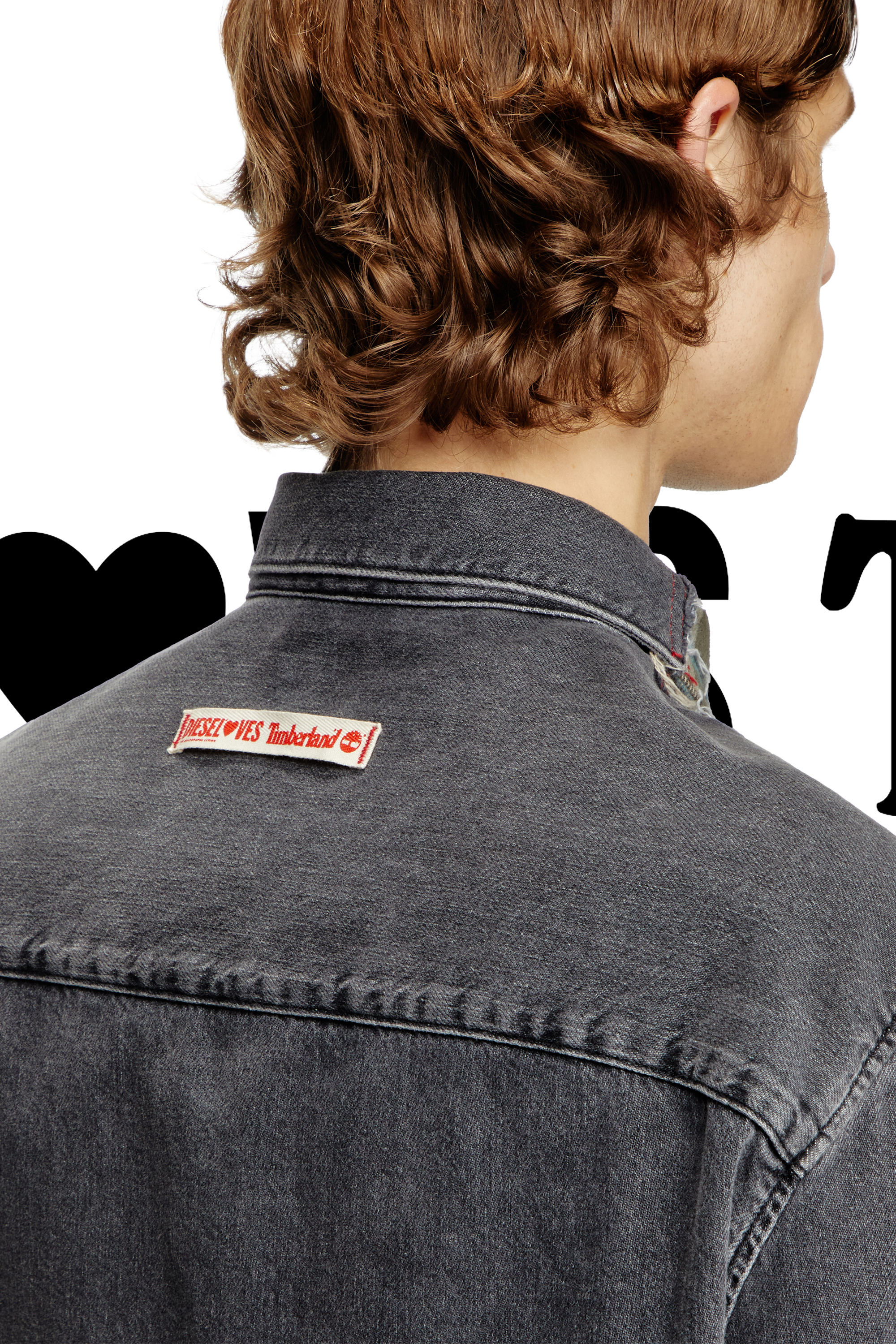 Diesel - Check and denim shirt - Denim Shirts - Unisex - Multicolor