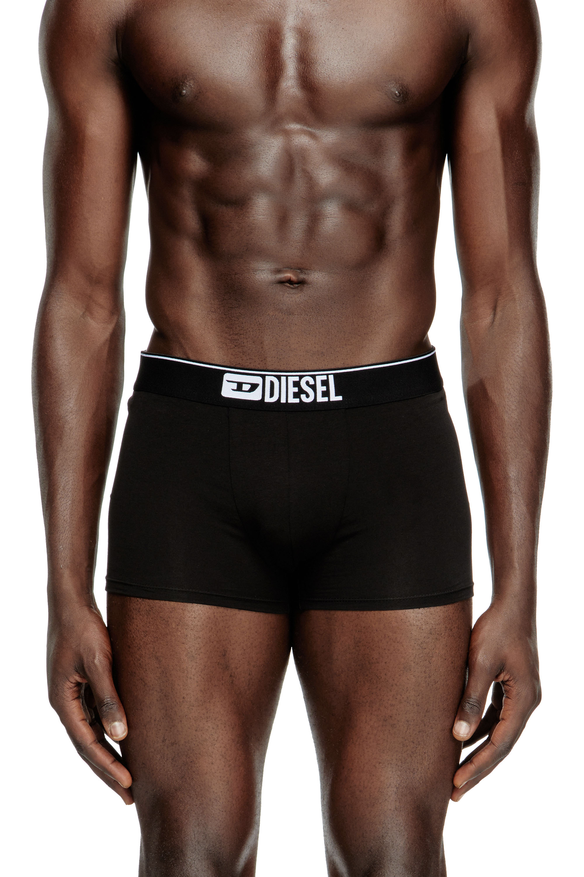 Diesel Nero Uomo - Set Da Cinque Boxer Tinta Unita - Boxer Piccolo