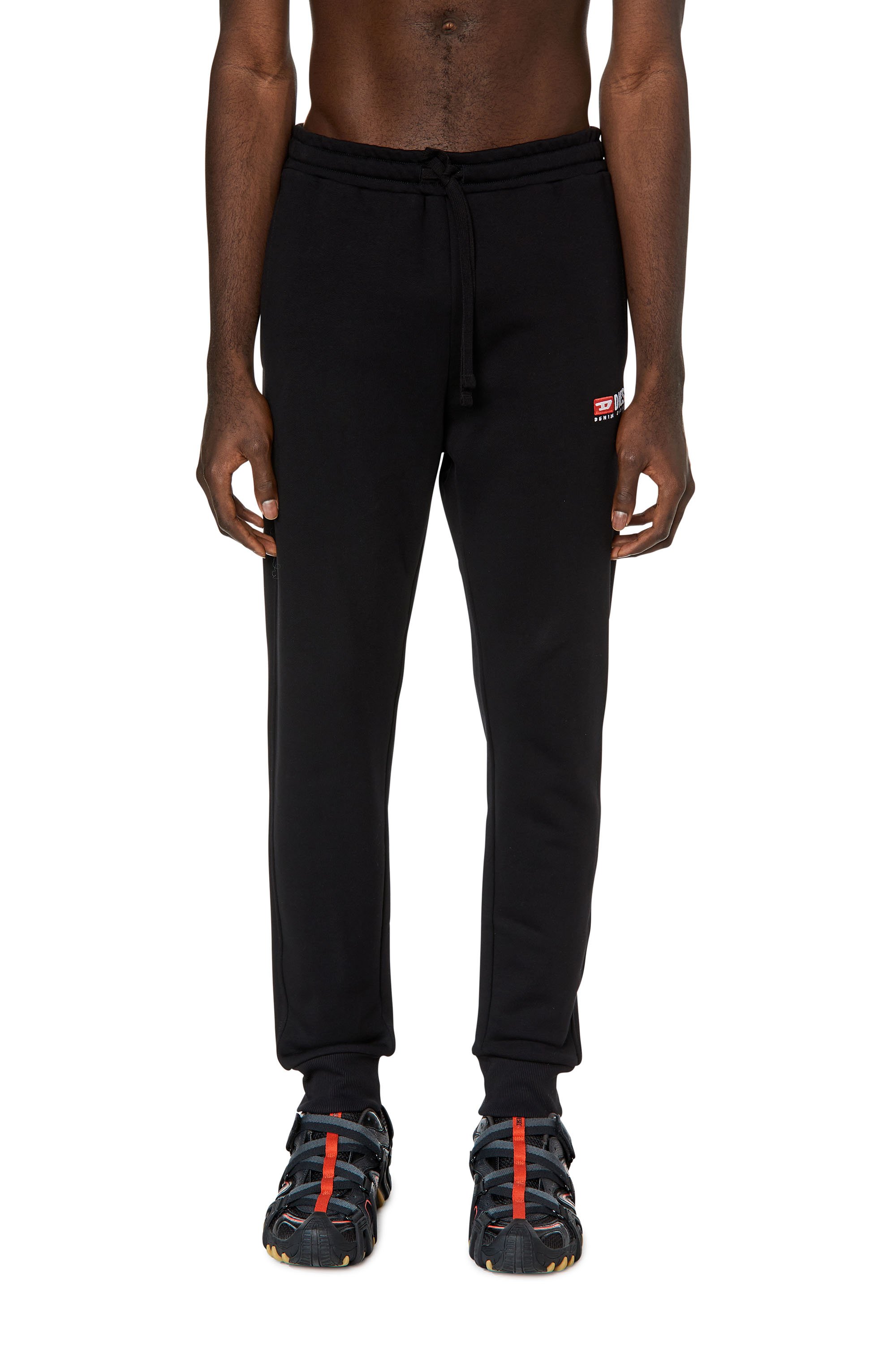 Diesel - Track pants with embroidered logo - Pants - Man - Black