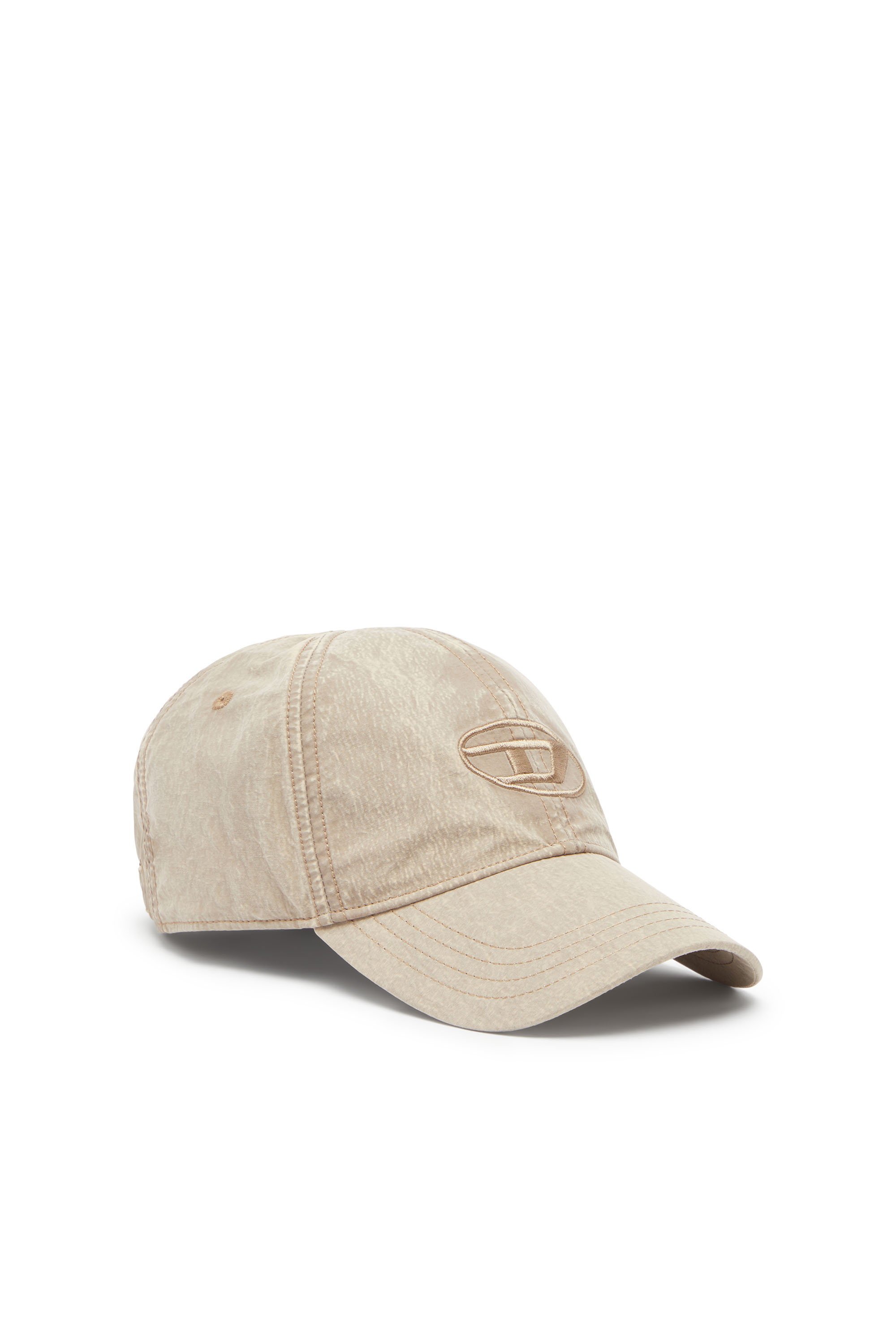 Diesel - Baseball cap with embroidered Oval D - Caps - Man - Beige