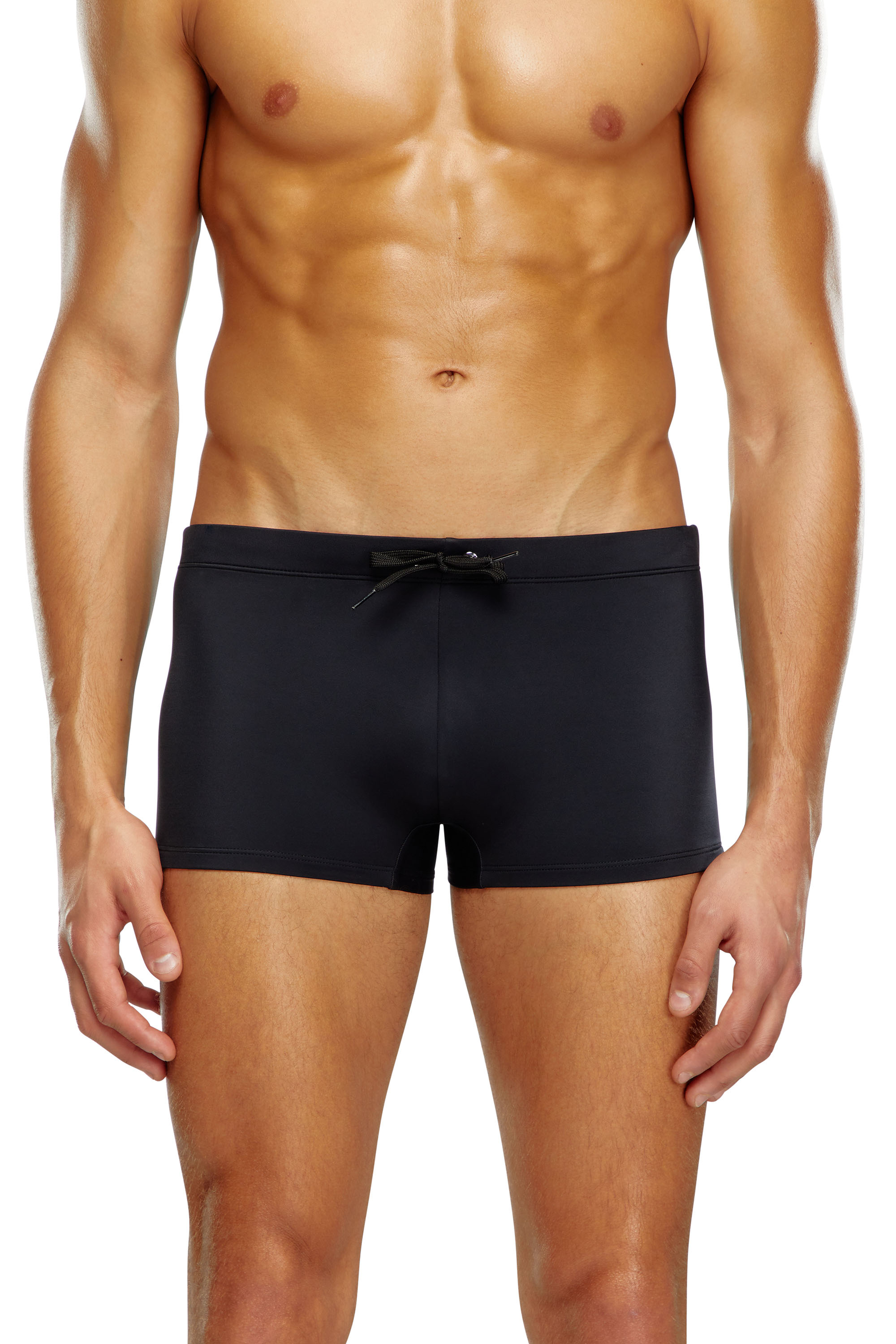 Diesel - Swim boxer briefs with back logo print - Swim trunks - Man - Black