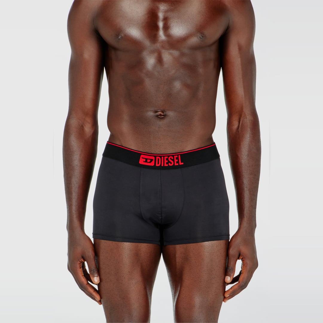 Diesel - Three-pack boxer shorts in microfibre - Trunks - Man - Black