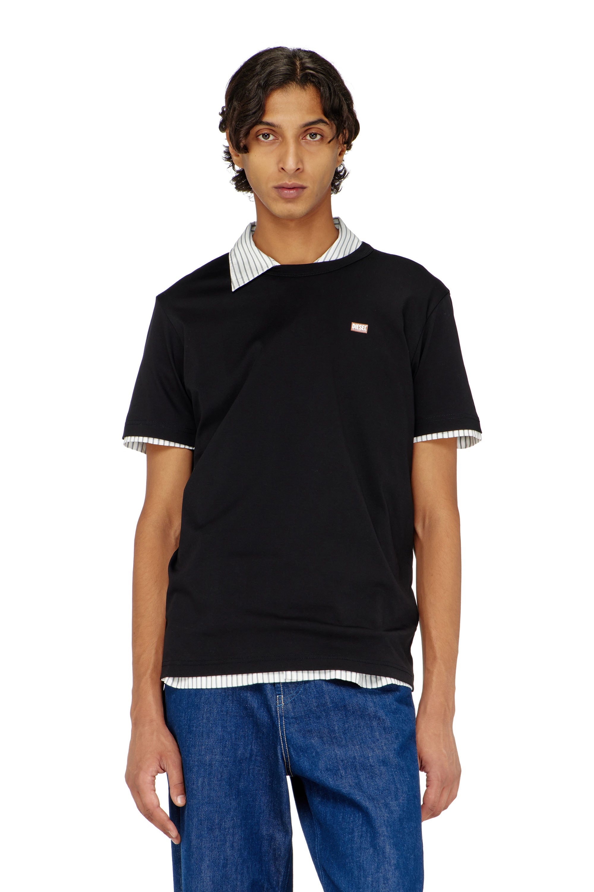 Diesel Homem Preto - T-Shirts - Man Grande