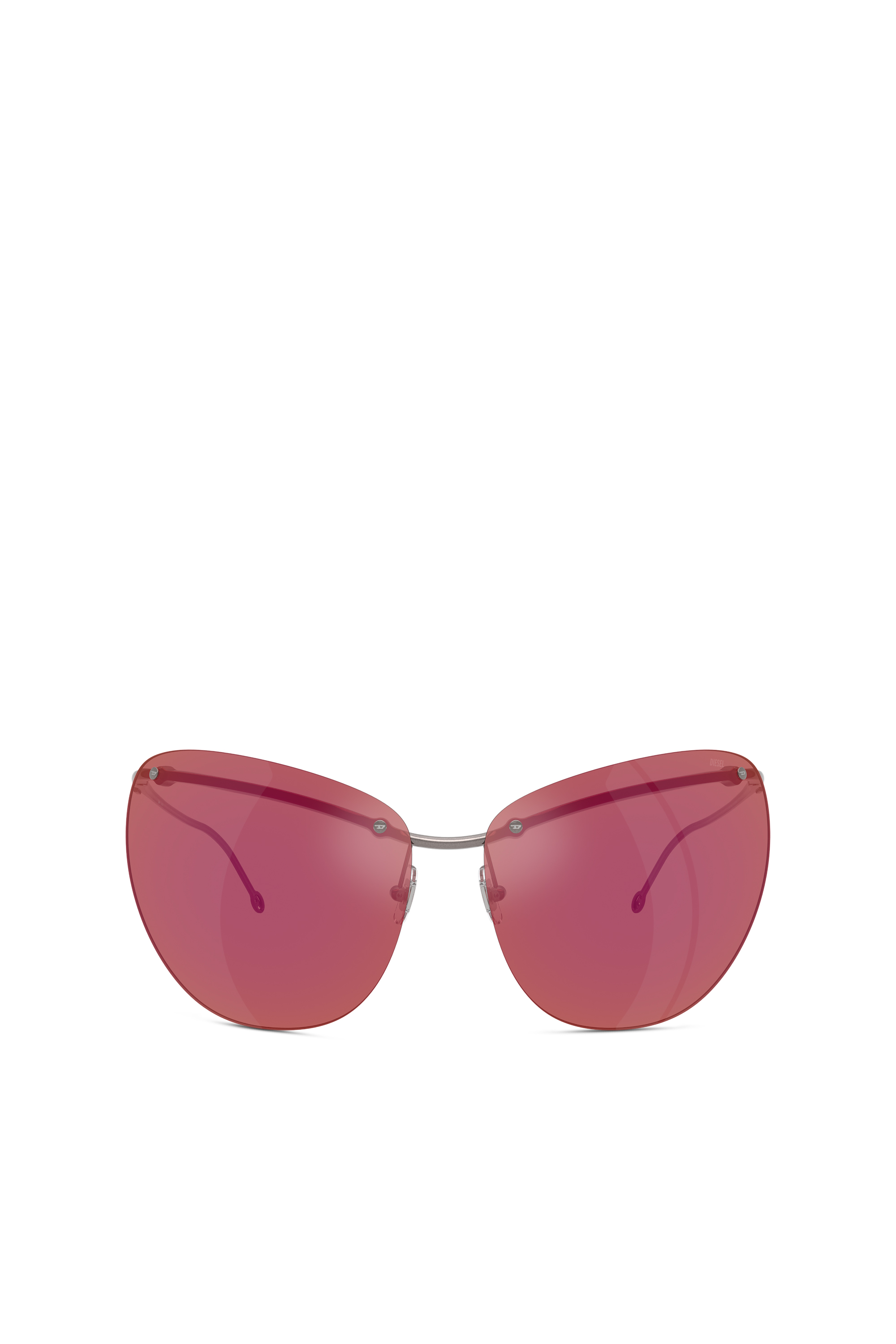 Diesel Unisex Violet - Wraparound Shape Sunglasses - Sunglasses Uni