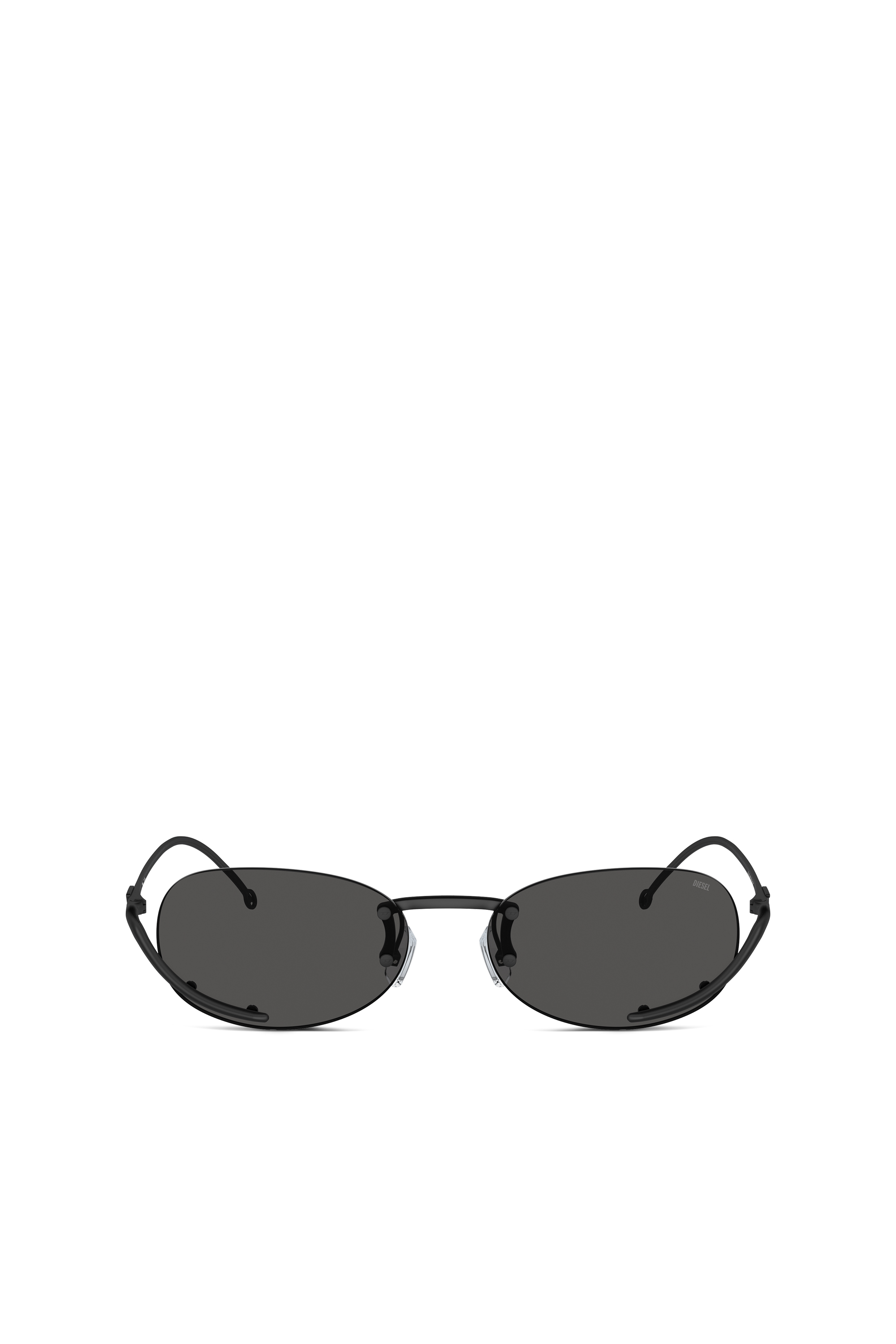Diesel - Ovaler Modell Brille - Sonnenbrille - Unisex - Schwarz