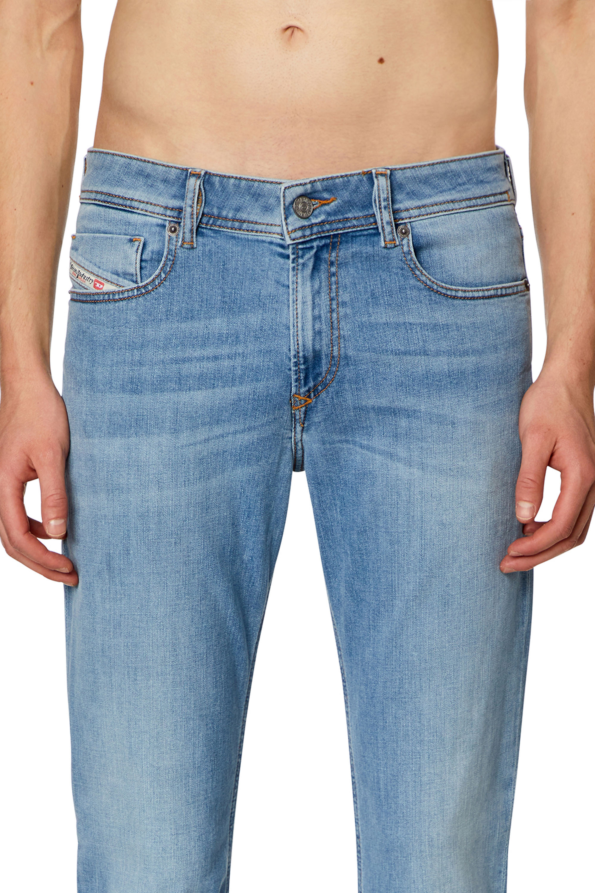 Diesel - Man's Skinny Jeans 1979 Sleenker 09H62, Light Blue - 4