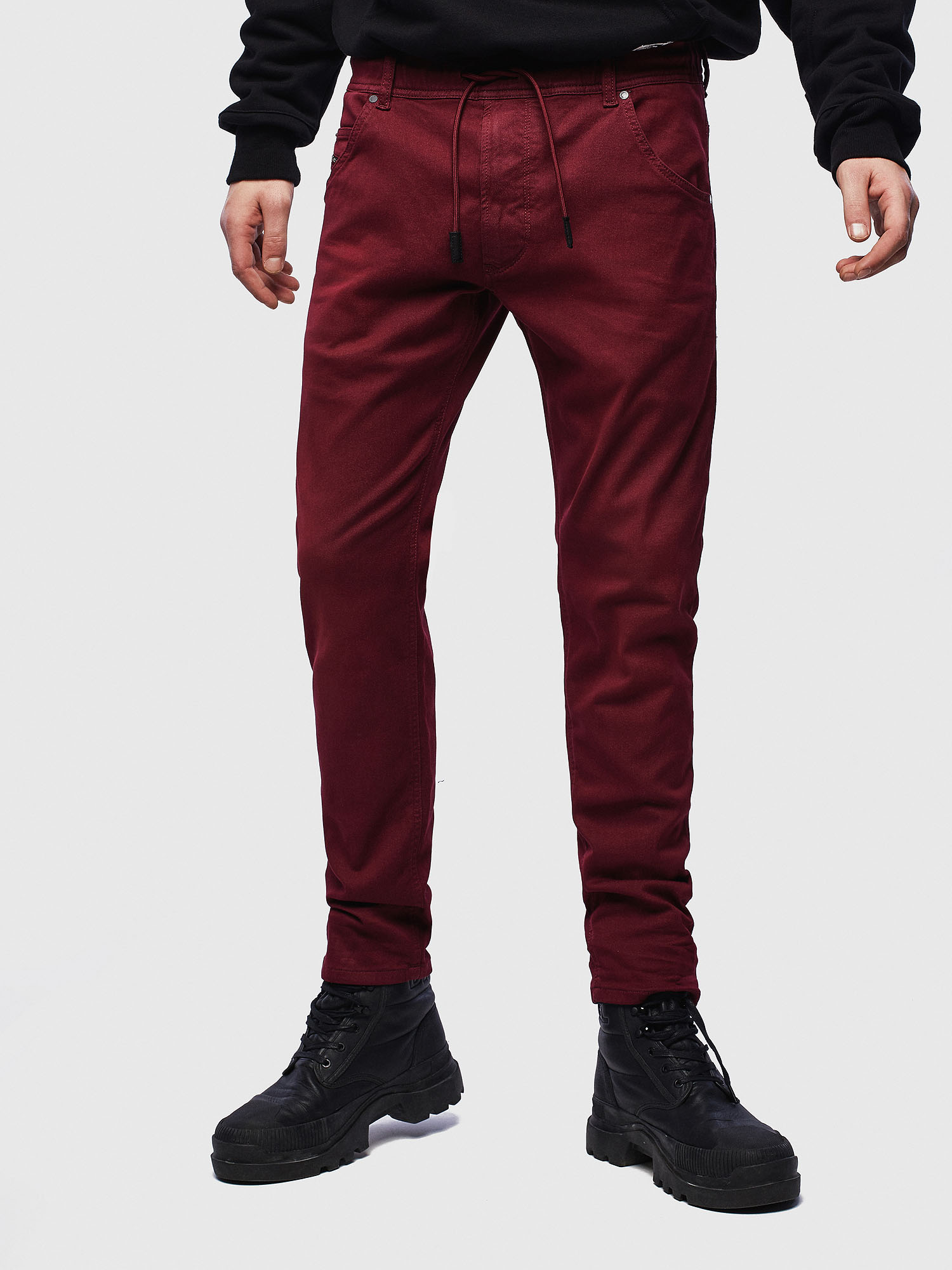 Diesel Tapered Krooley Jogg Jeans In Red