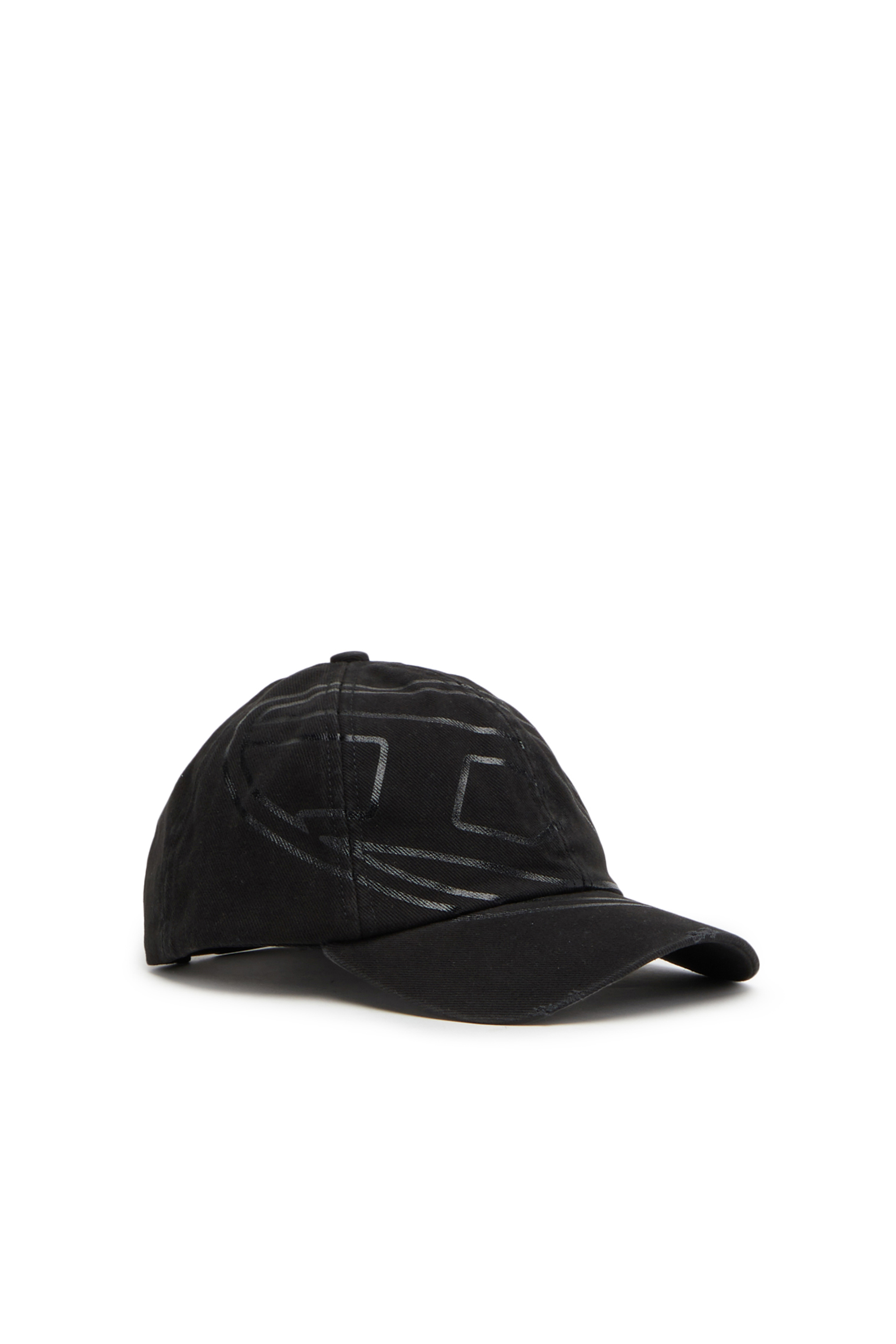Diesel - Baseball cap in brushed twill - Caps - Man - Black
