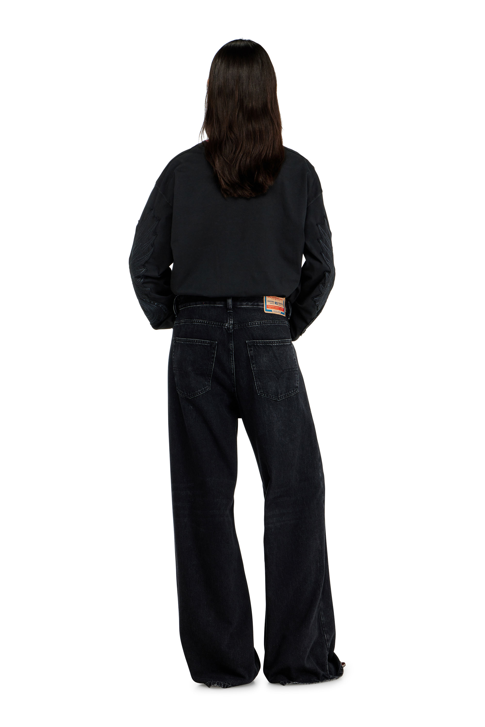Diesel - Unisex's Relaxed Jeans 1996 D-Sire 09P09, Black/Dark grey - 3