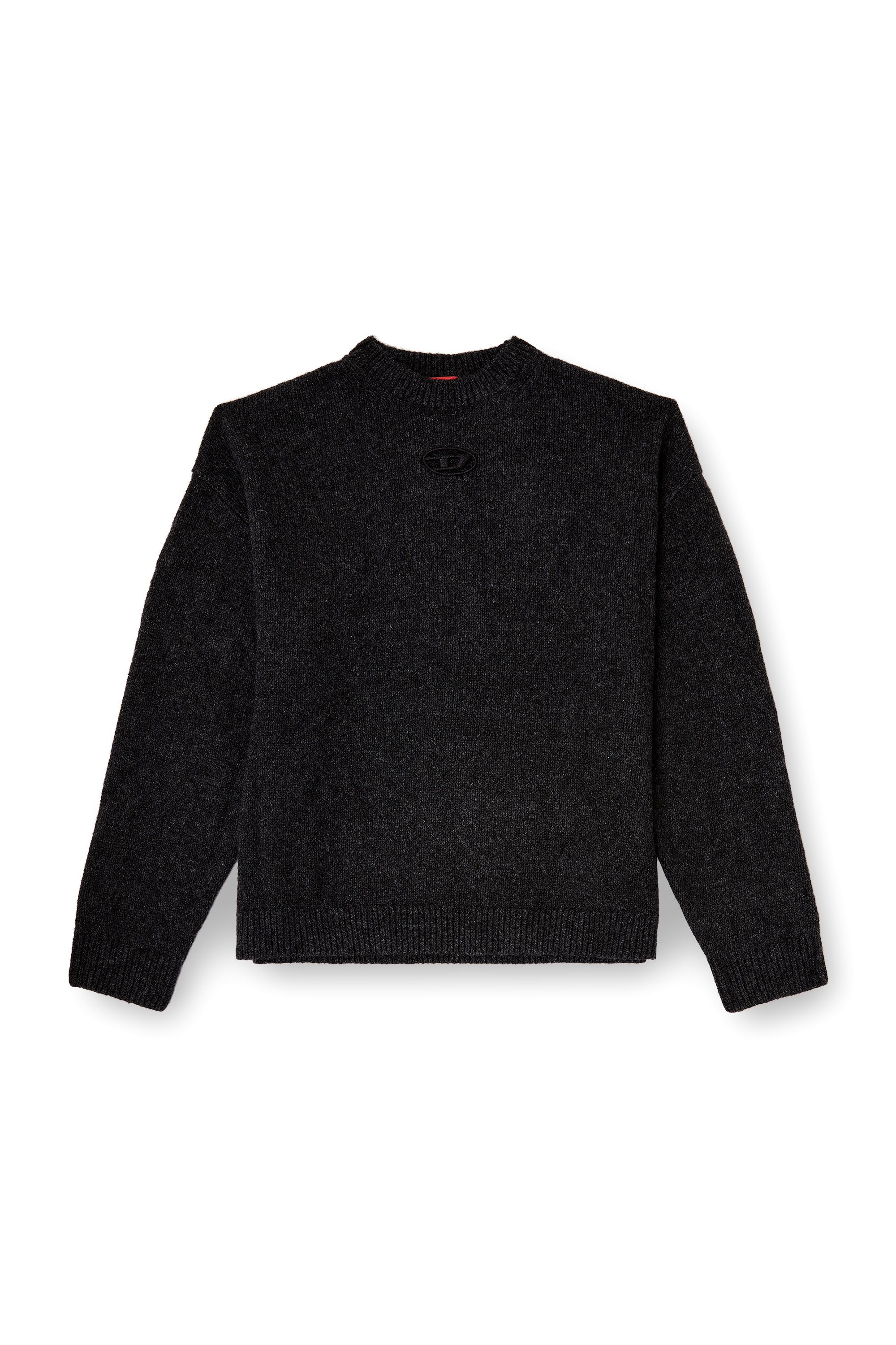 Diesel - K-AREESO, Man's Jumper in wool and alpaca blend in Black - 3