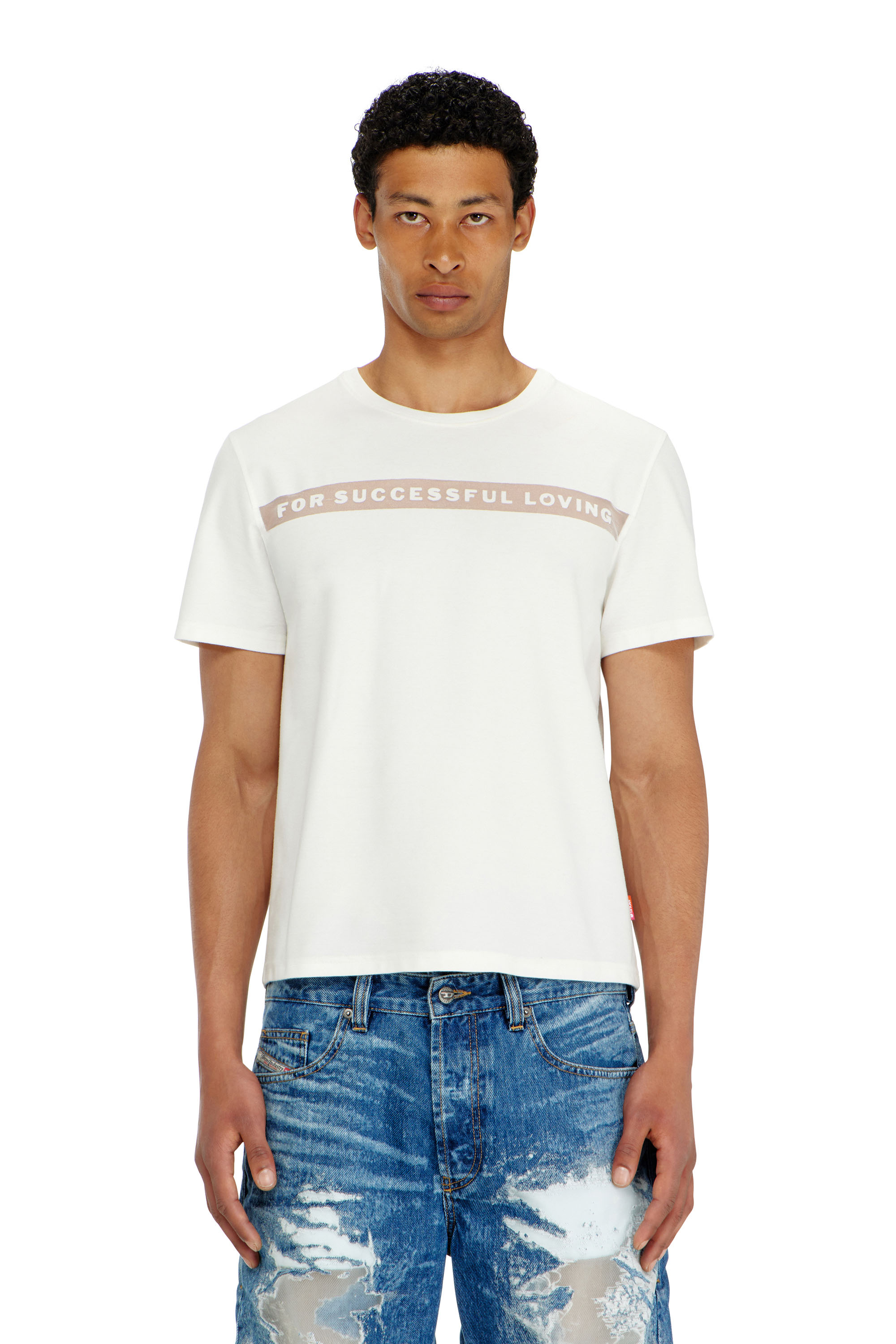 Diesel - T-shirt with For Successful Loving logo - T-Shirts - Unisex - White