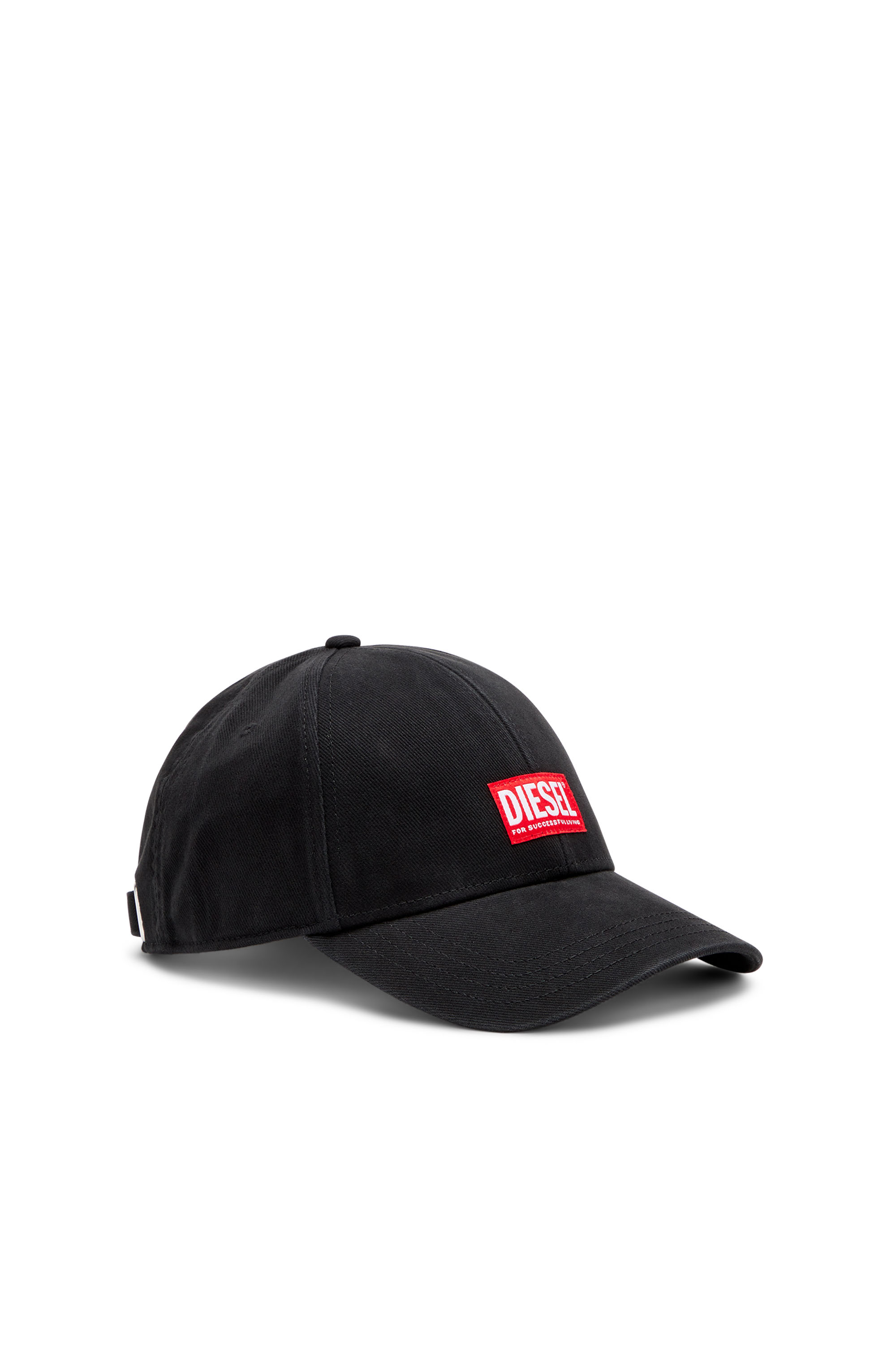 Diesel Homem Preto - Baseball Cap With Logo Patch - Caps - Man Tamanho 02
