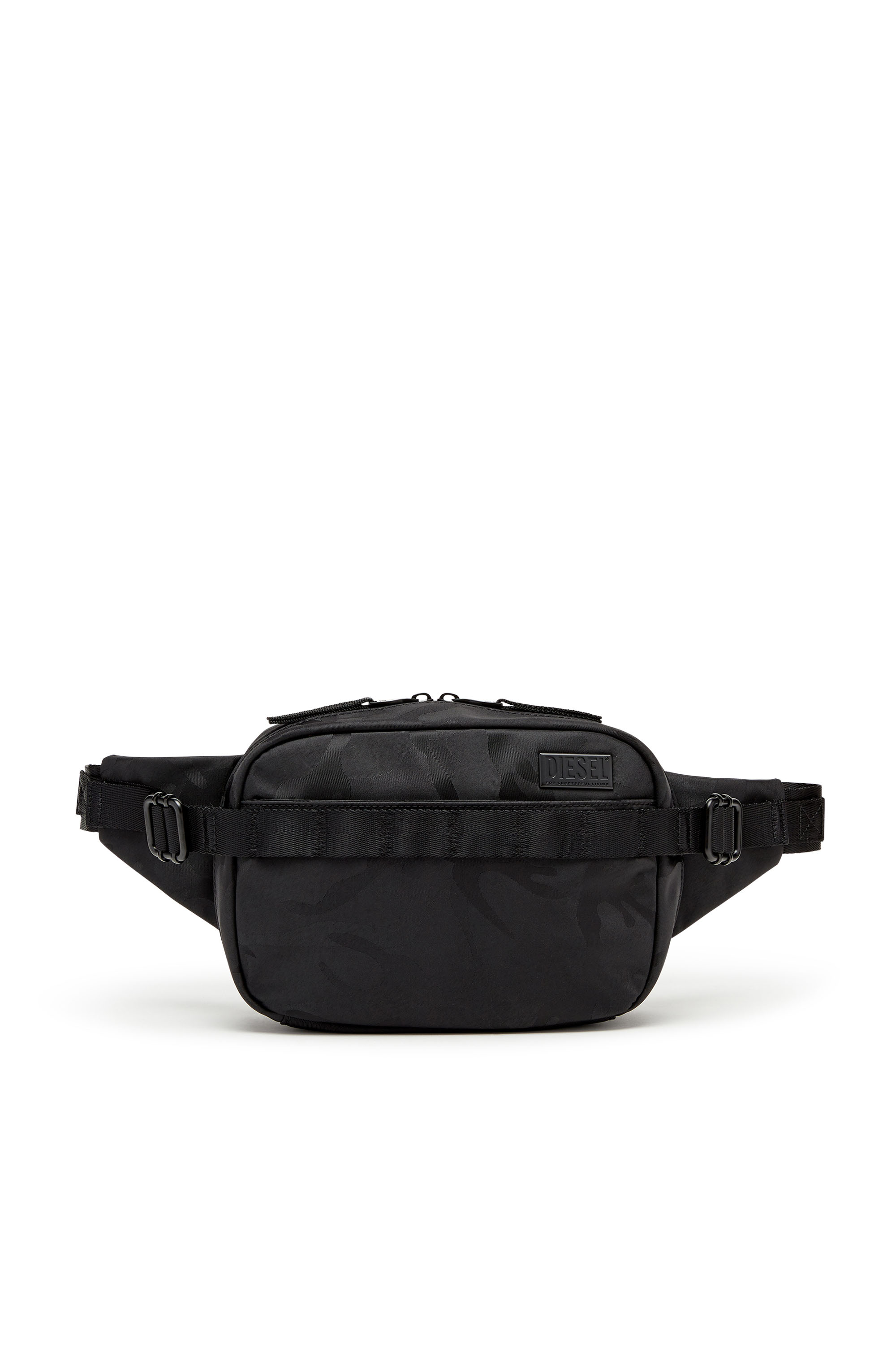 Diesel - Dsrt Beltbag - Utility belt bag in printed nylon - Belt bags - Man - Black