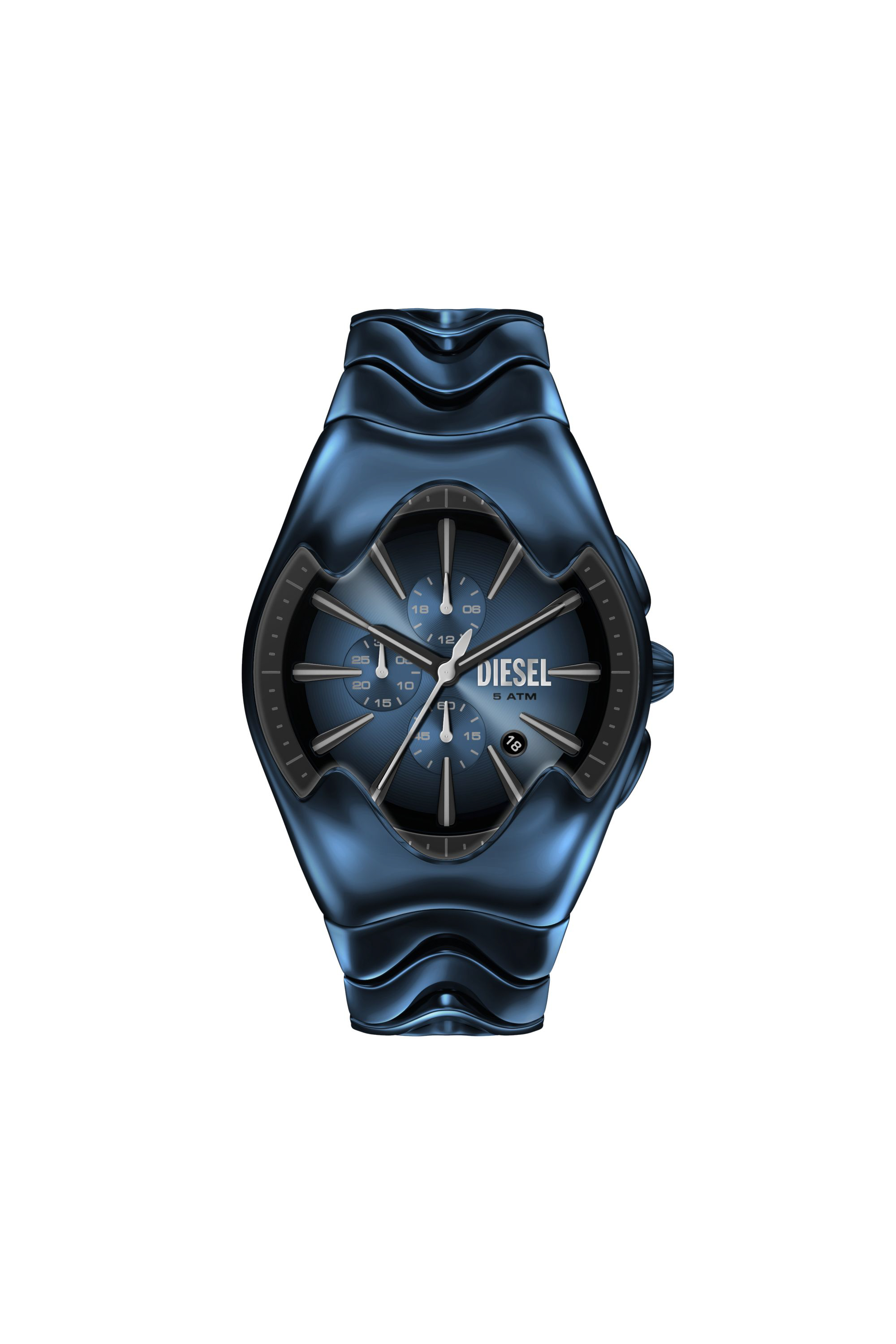 Diesel Men's Multicolor - Mercurial Chronograph Blue Stainless Steel Watch - Timeframes - Man Uni