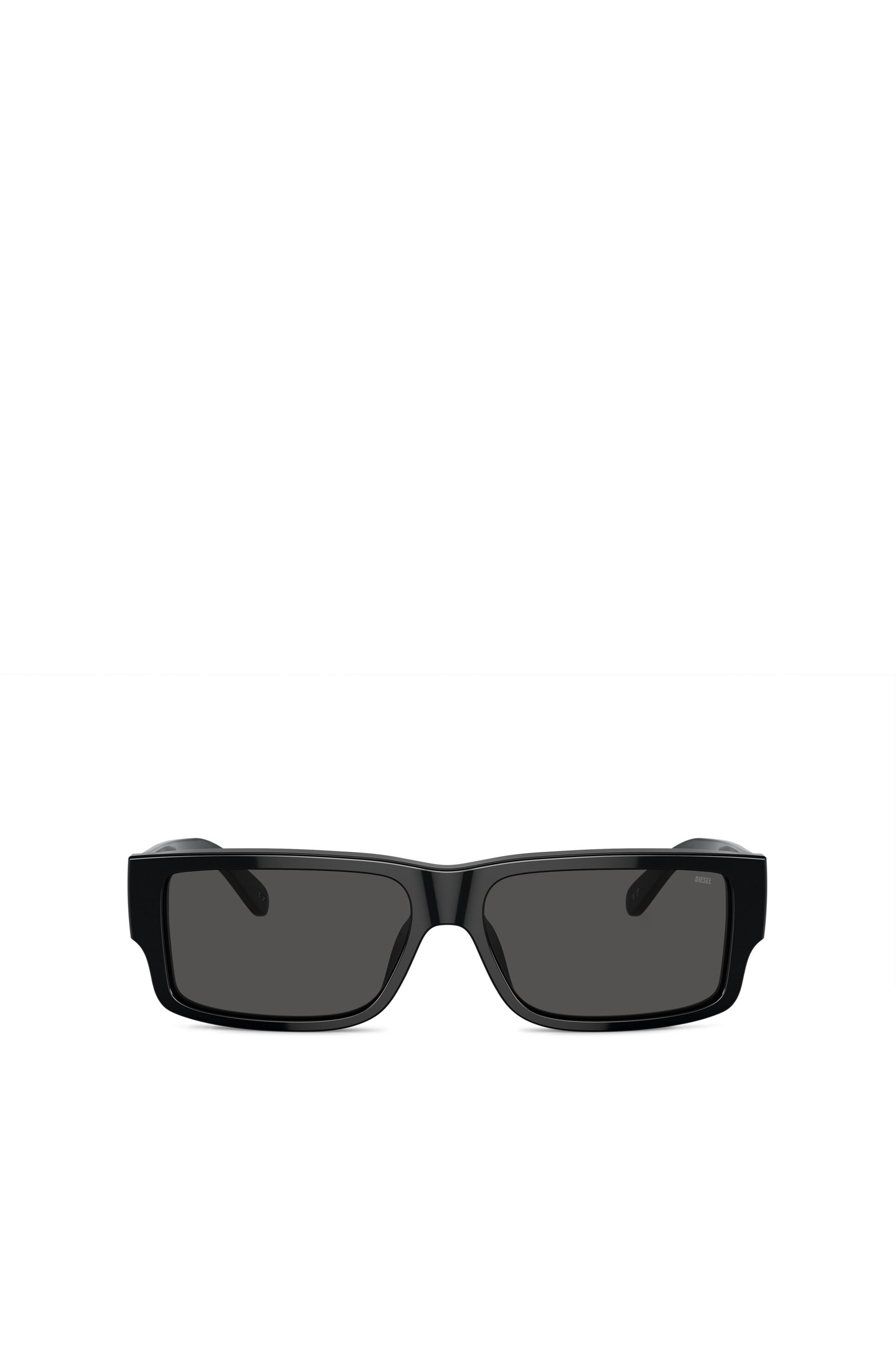 Diesel Men's Grey - Rectangle Sunglasses - Sunglasses - Man Uni