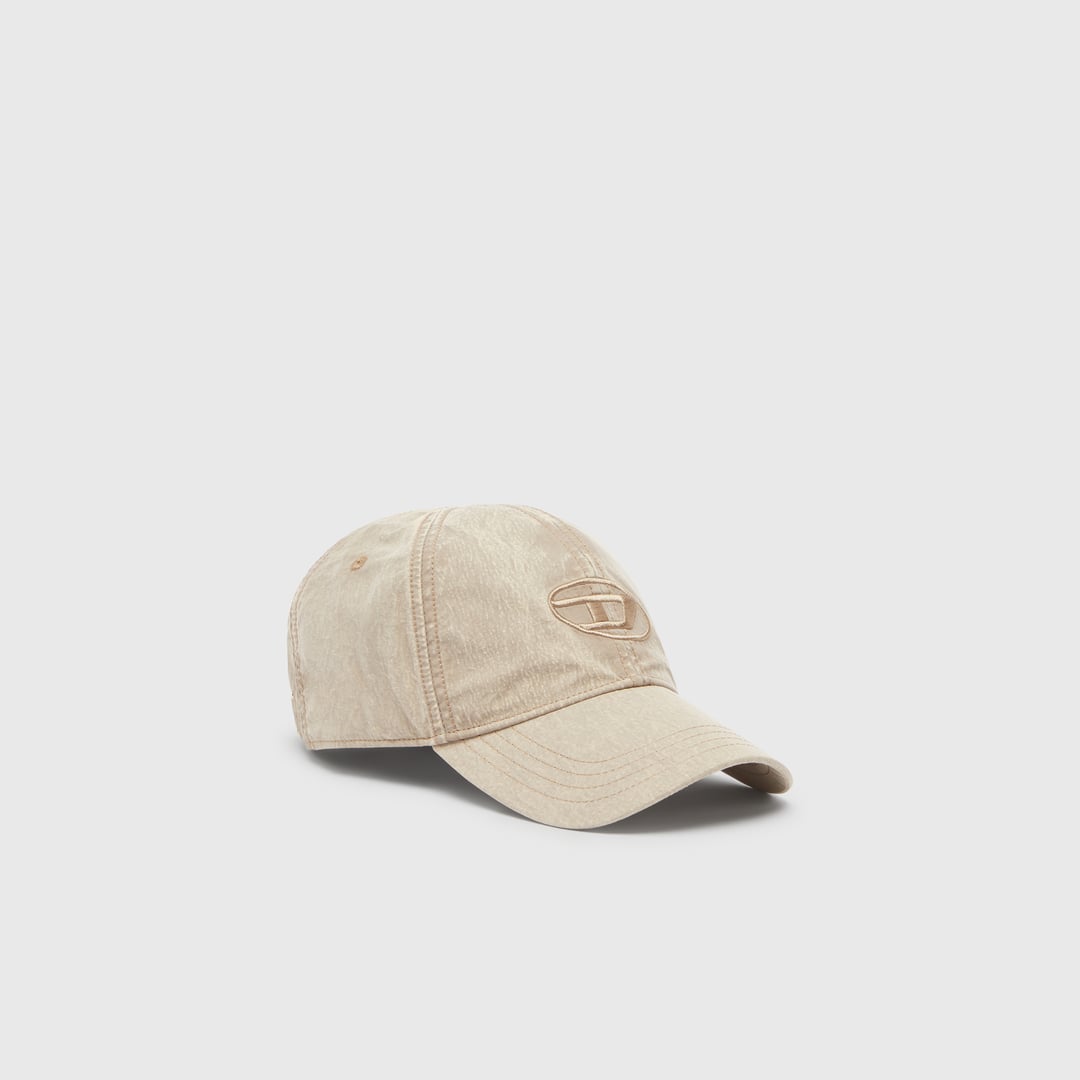 Diesel - Baseball cap with embroidered Oval D - Caps - Man - Beige
