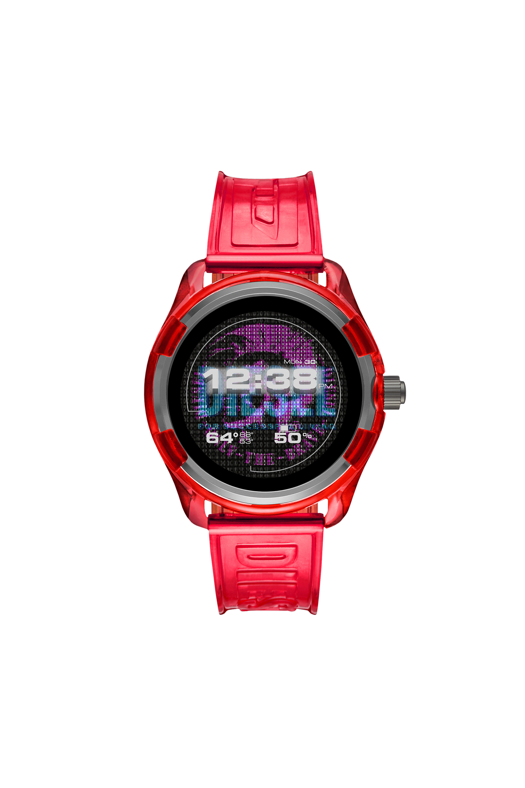 Diesel - Smartwatch Diesel On Fadelite: Rojo transparente - Smartwatches - Hombre - Rojo