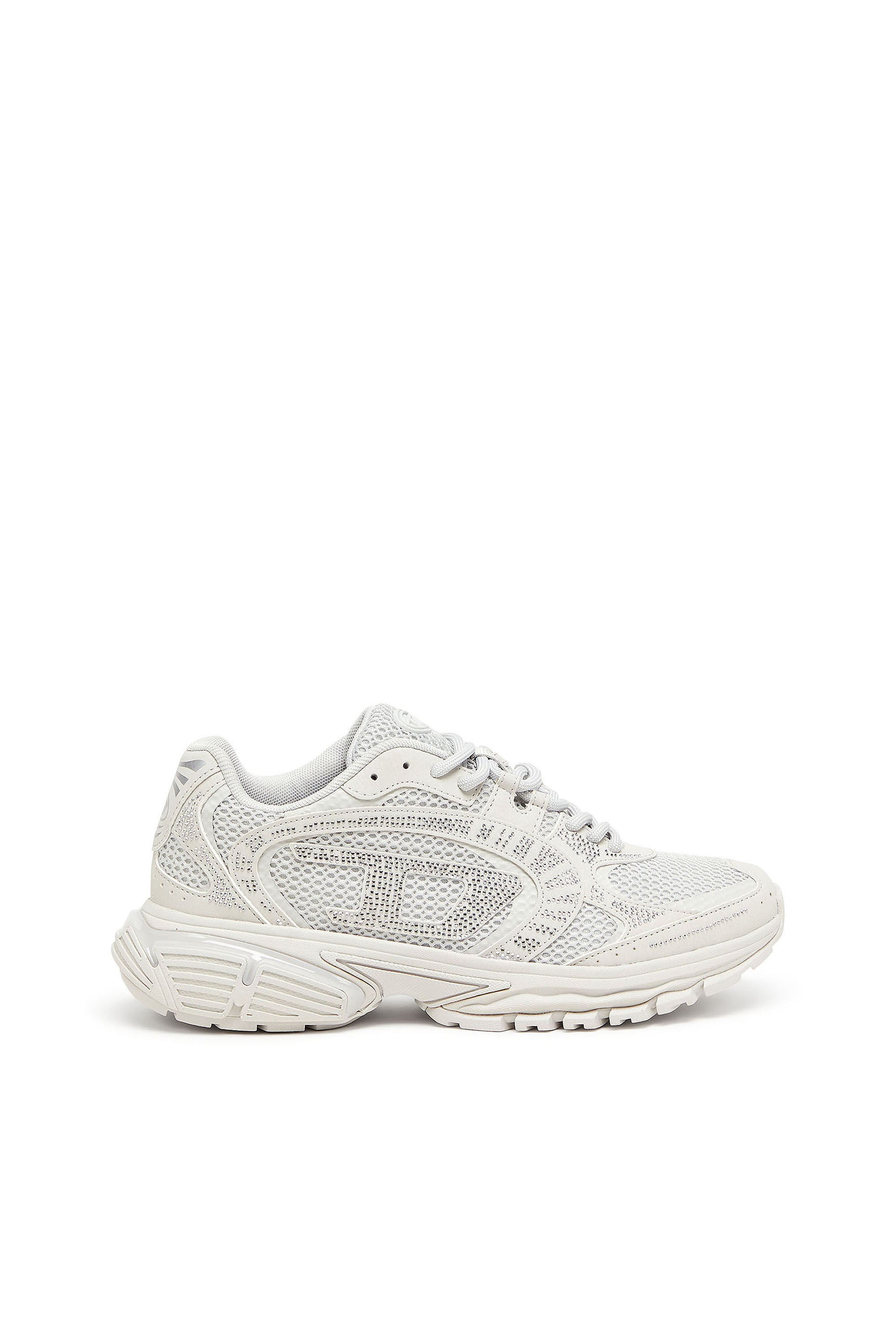 Diesel - S-Pro-V-Dense - Mesh sneakers with crystals - Sneakers - Woman - White