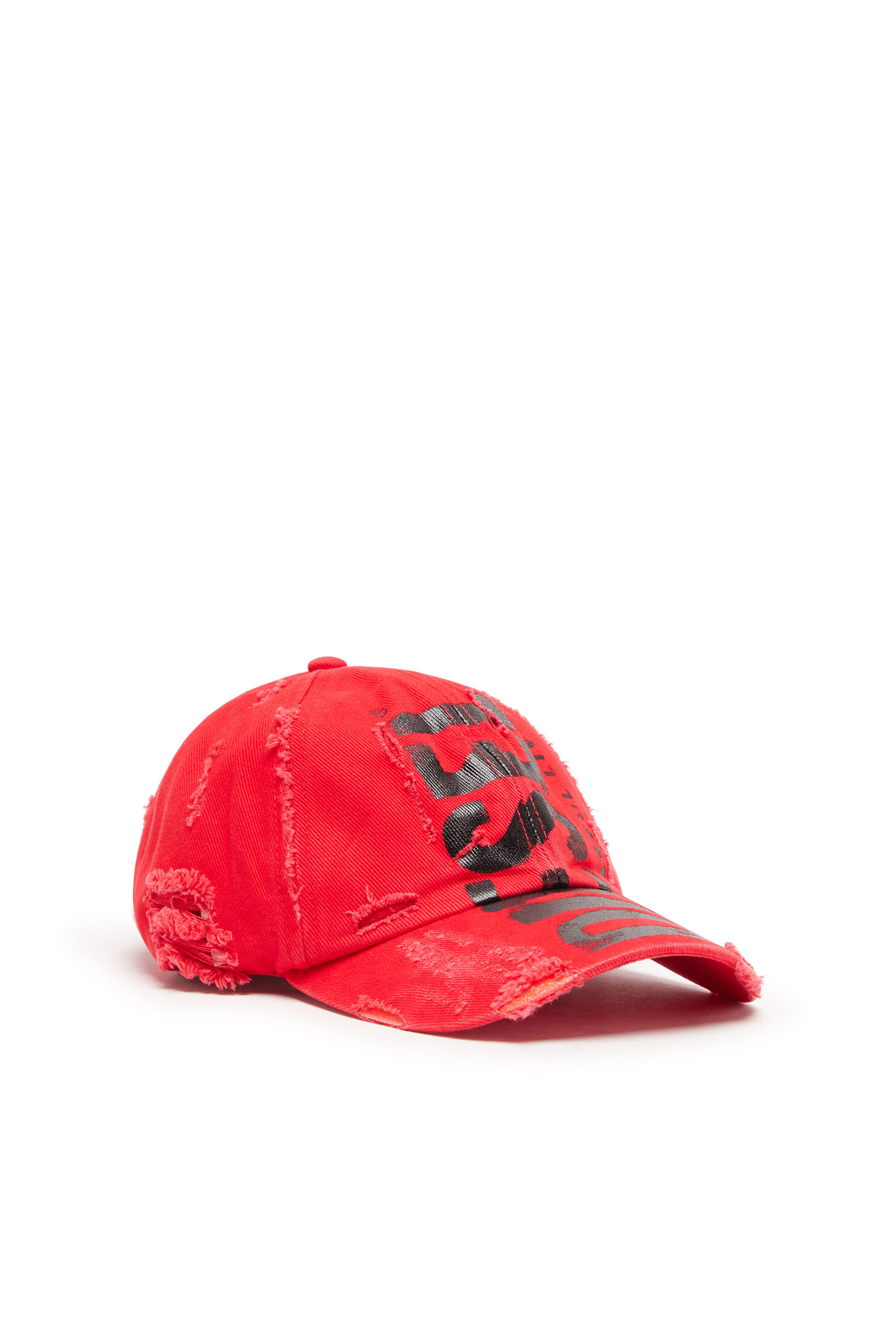 Diesel - Berretto da baseball con scritta Diesel - Cappelli - Unisex - Rosso