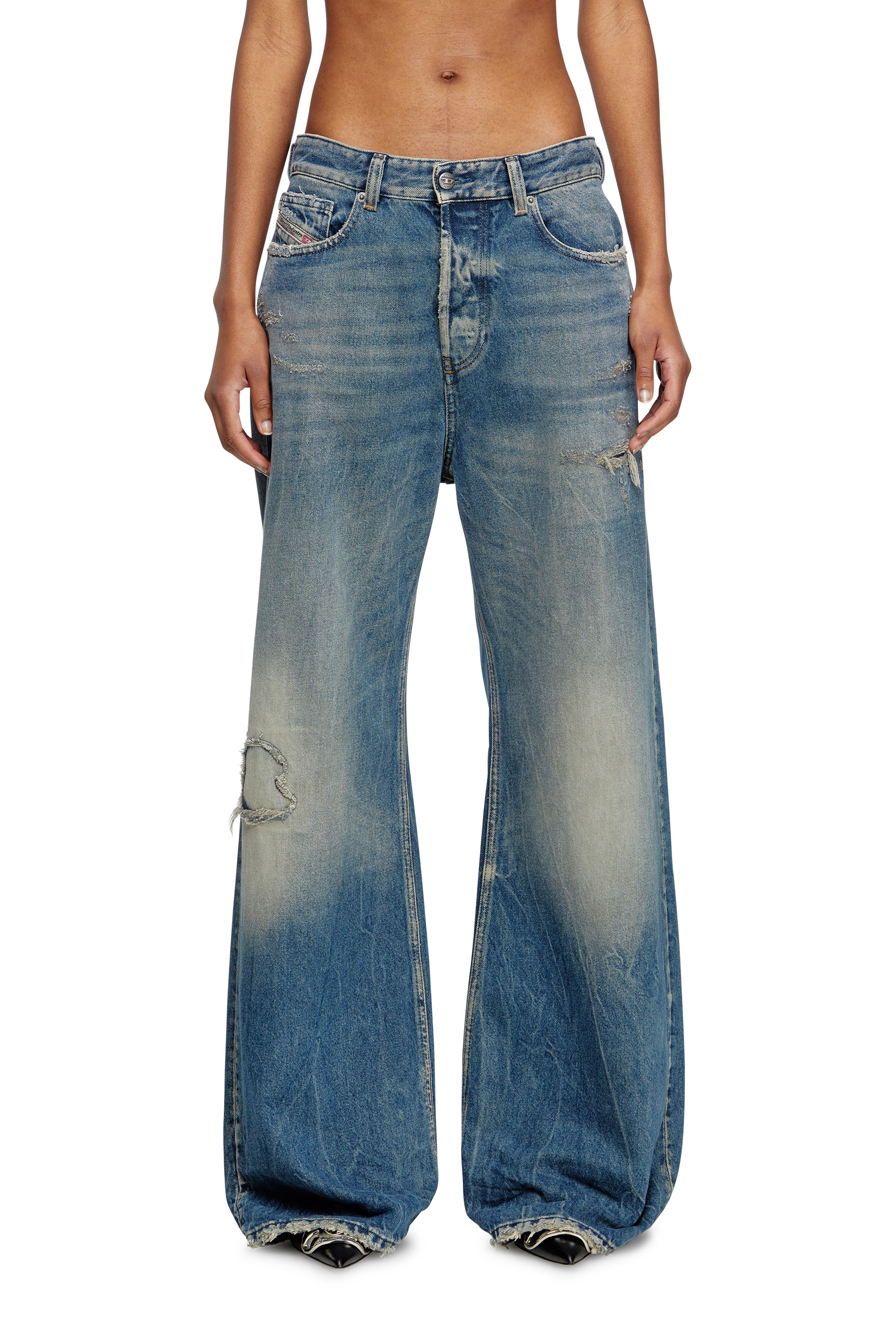 Diesel Mulher Azul - Relaxed Jeans - 1996 D-Sire - Jeans - Woman Tamanho 29