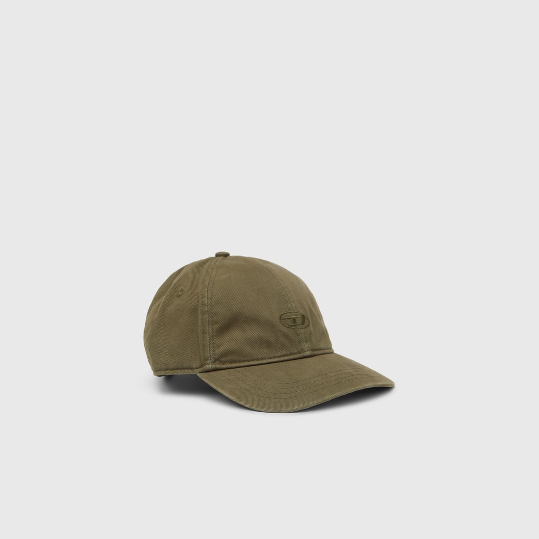 Diesel - Baseball cap in washed cotton twill - Caps - Man - Green