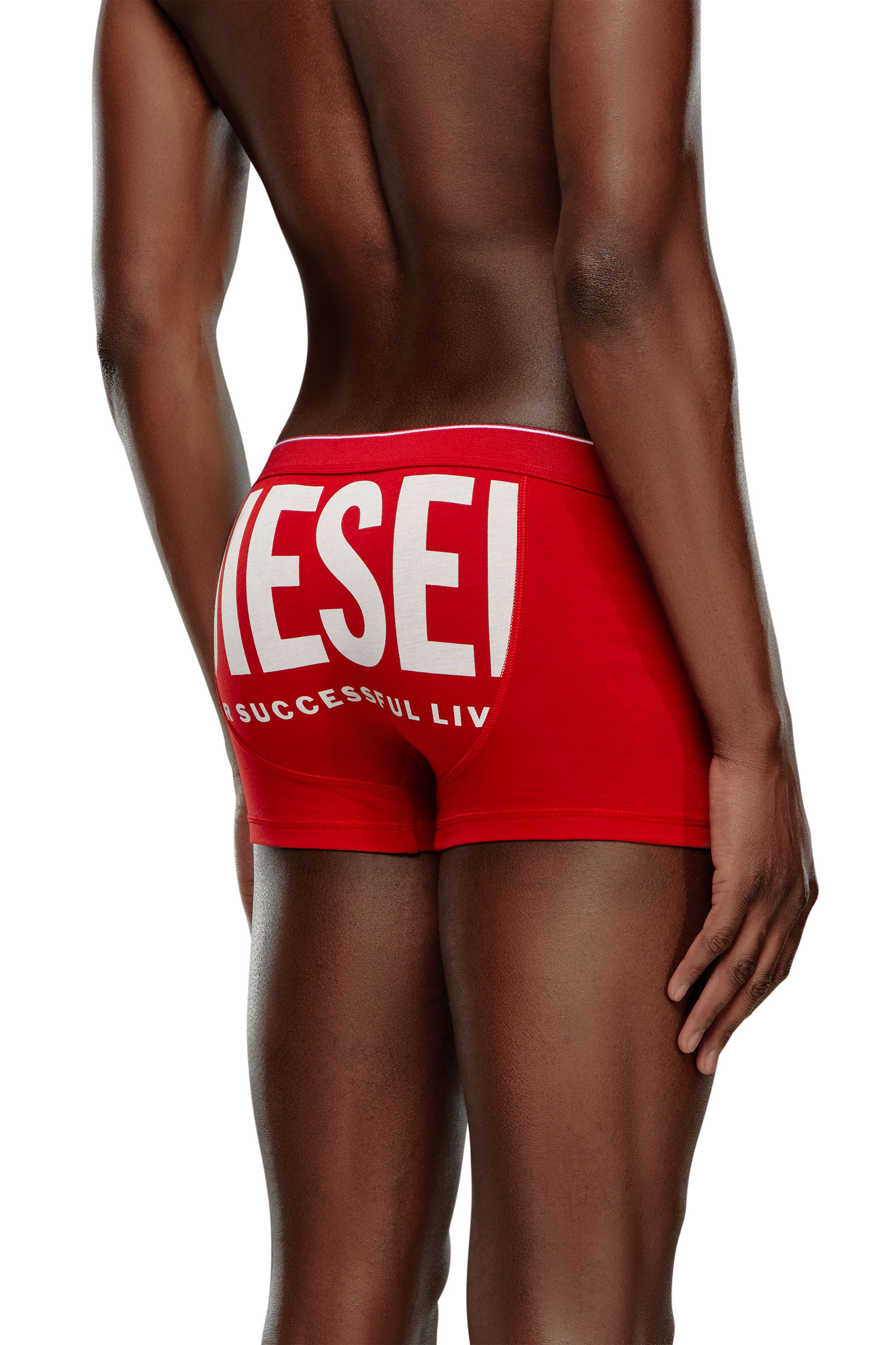 Diesel - Boxer briefs with maxi back print - Trunks - Man - Red