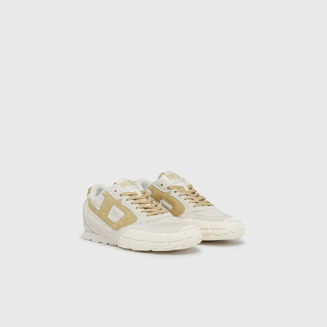 Diesel - S-Pagodha-Baskets en daim matelassées - Baskets - Femme - Blanc