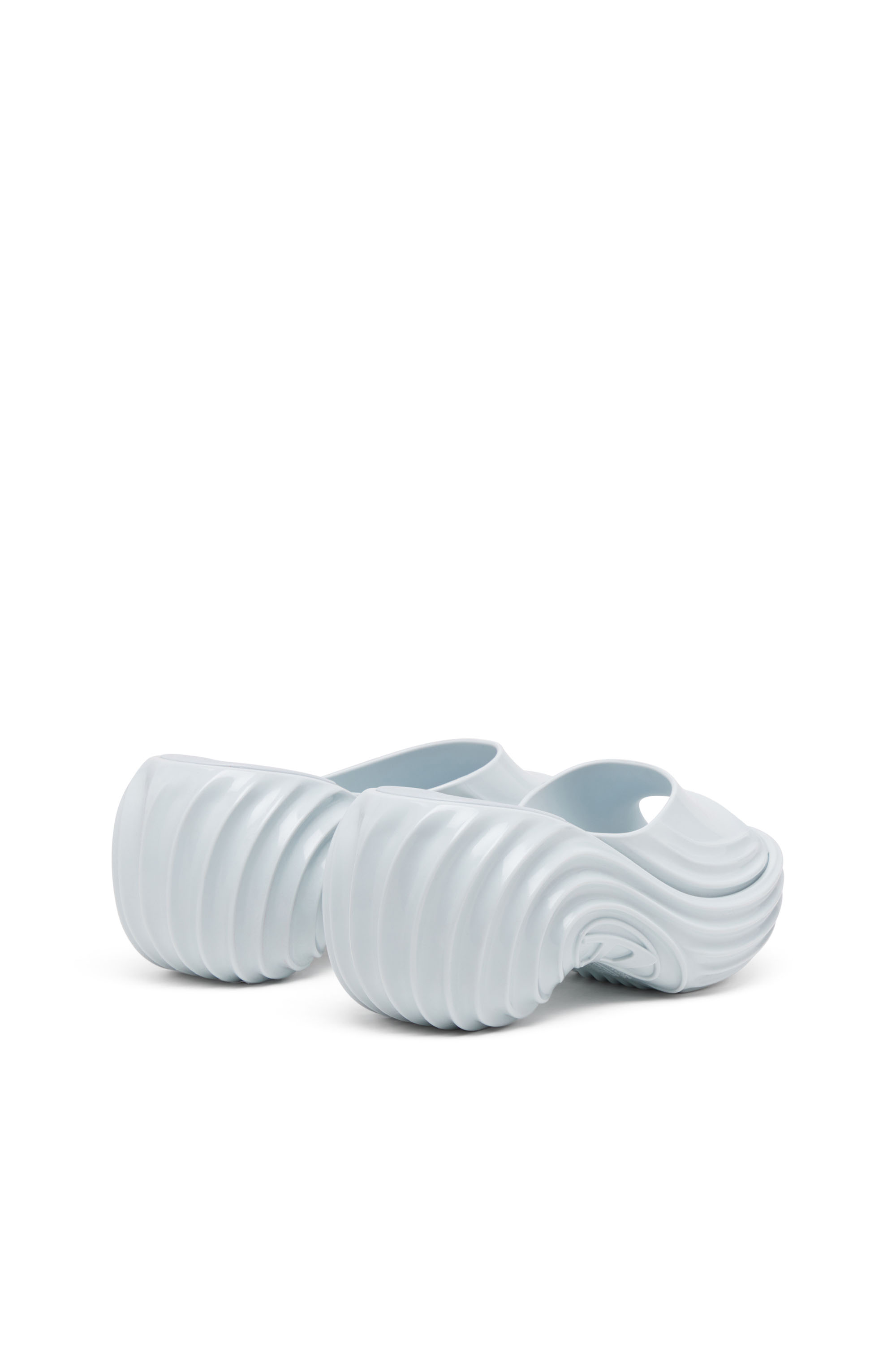 Diesel - MELISSA QUANTUM PLATFORM, Woman's Platform mule in Melflex&reg; in Light Blue - 4