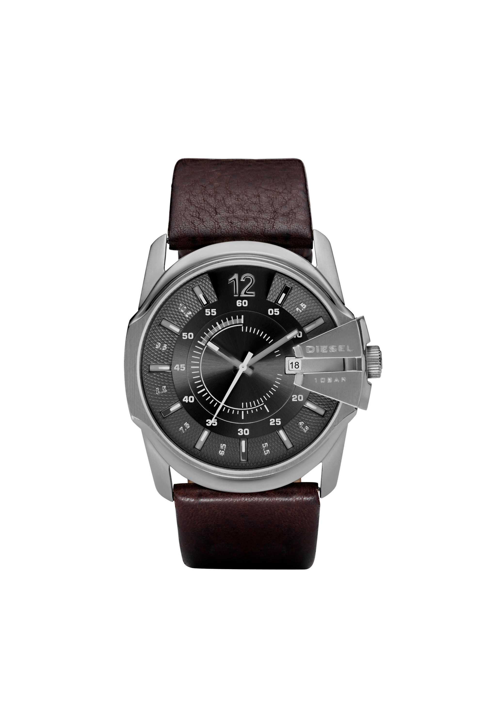 Diesel - Brown leather watch - Timeframes - Man - Brown