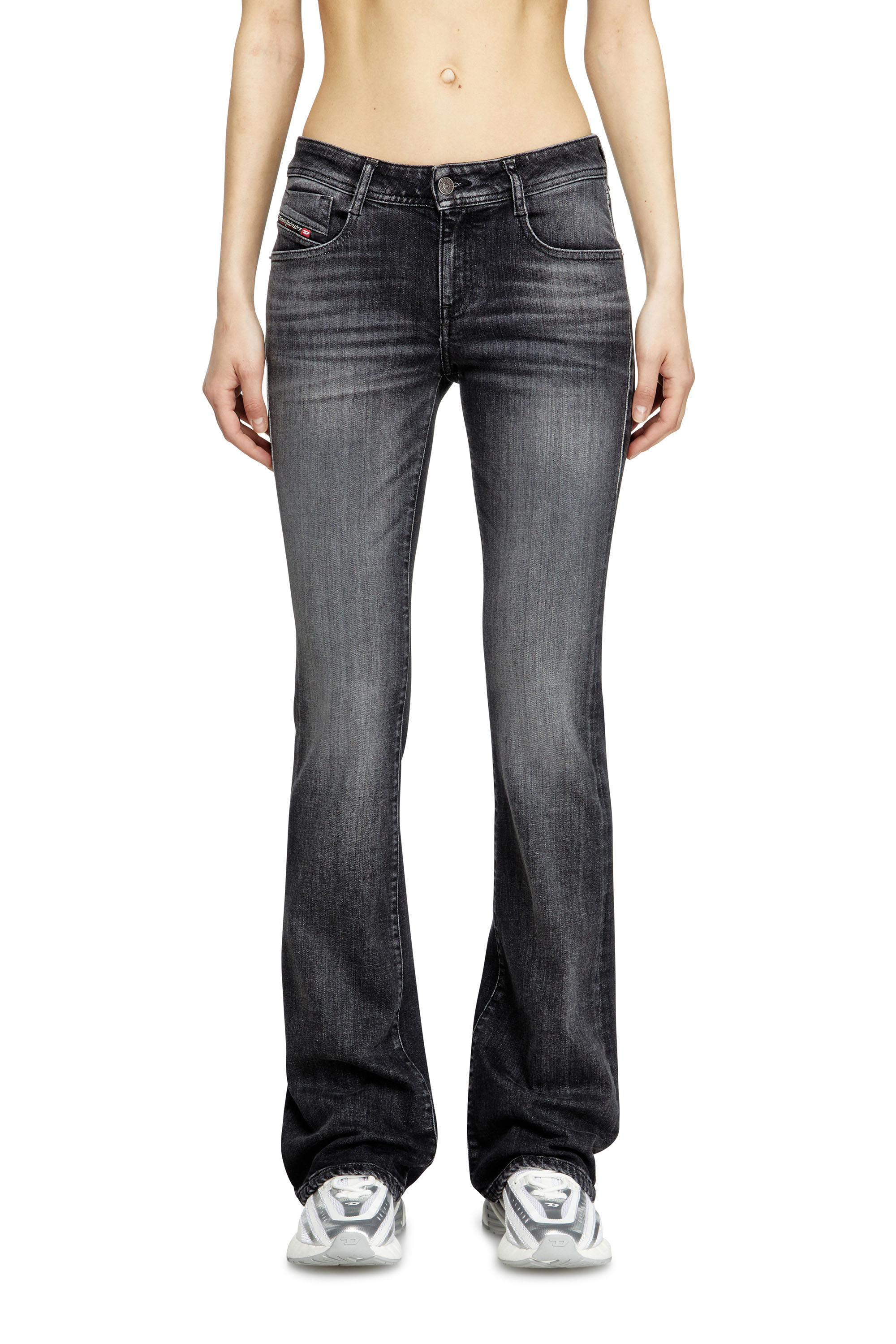 Diesel - Woman's Bootcut Jeans 1969 D-Ebbey 09L98, Black/Dark grey - 2
