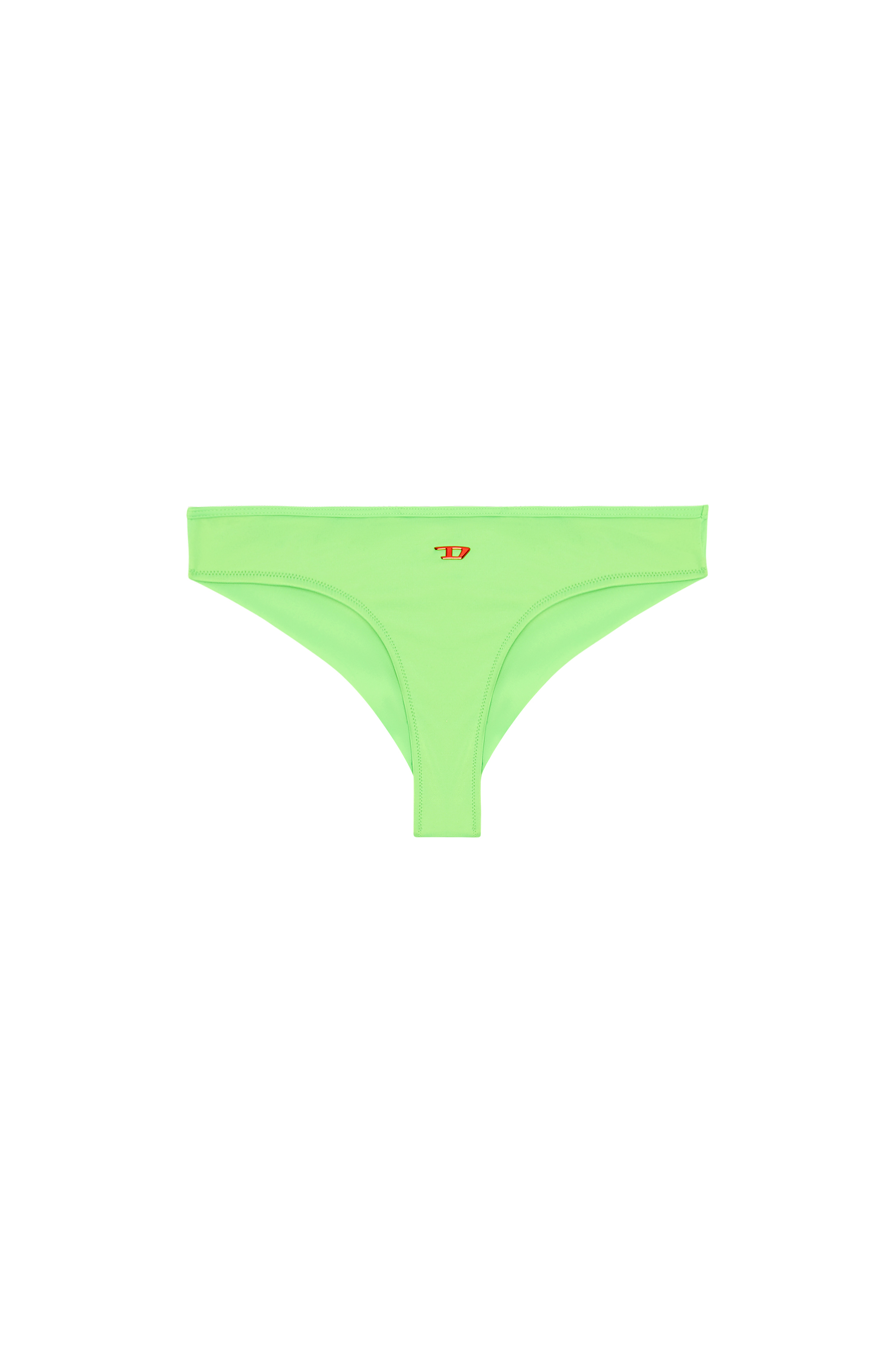 Diesel Slip Bikini Fluo Con Logo D In Green