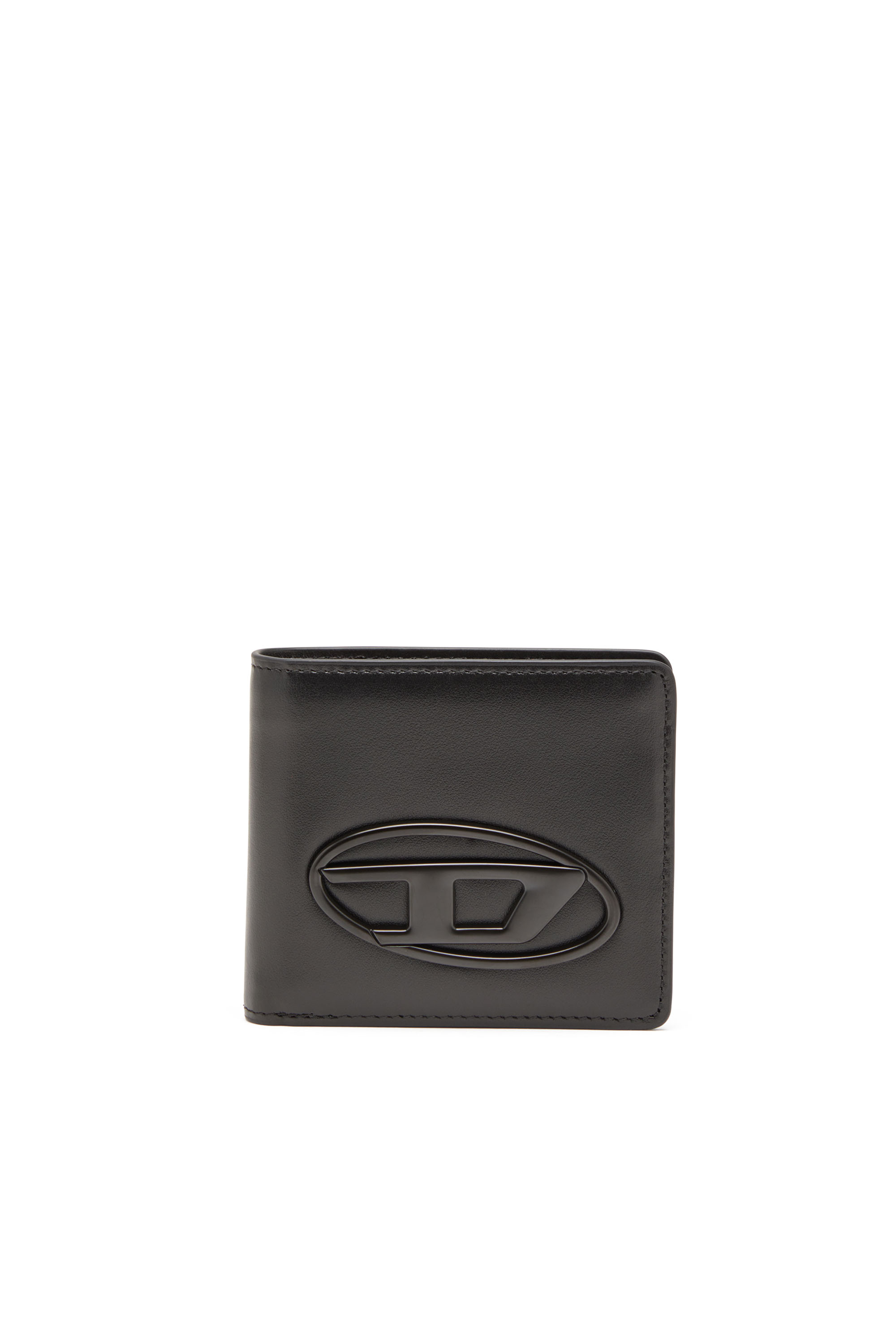 Shop Diesel Bi-fold Wallet In Bonded Neoprene In Black