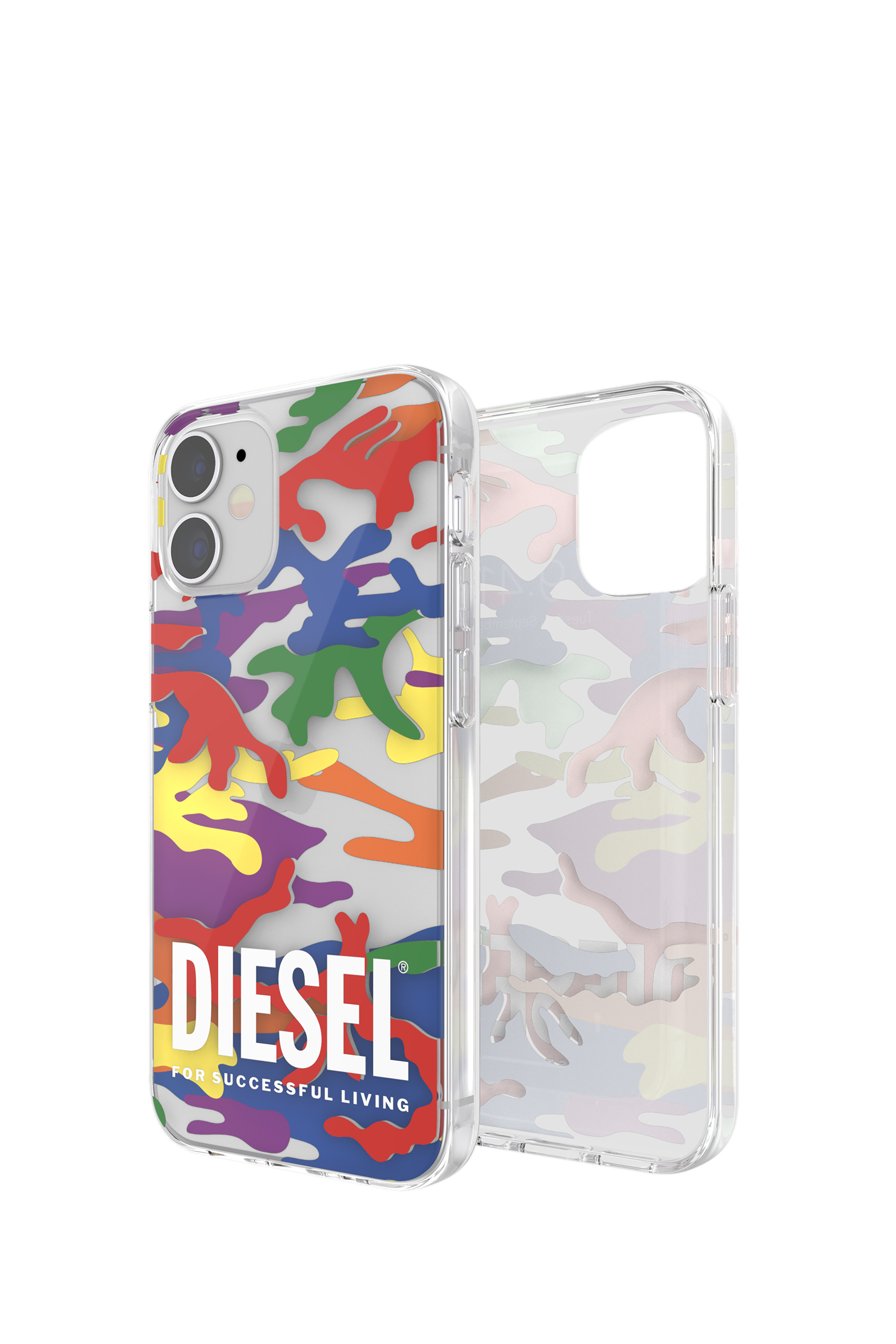 Diesel - Clear case Pride for i Phone 12 mini - Cases - Unisex - Multicolor