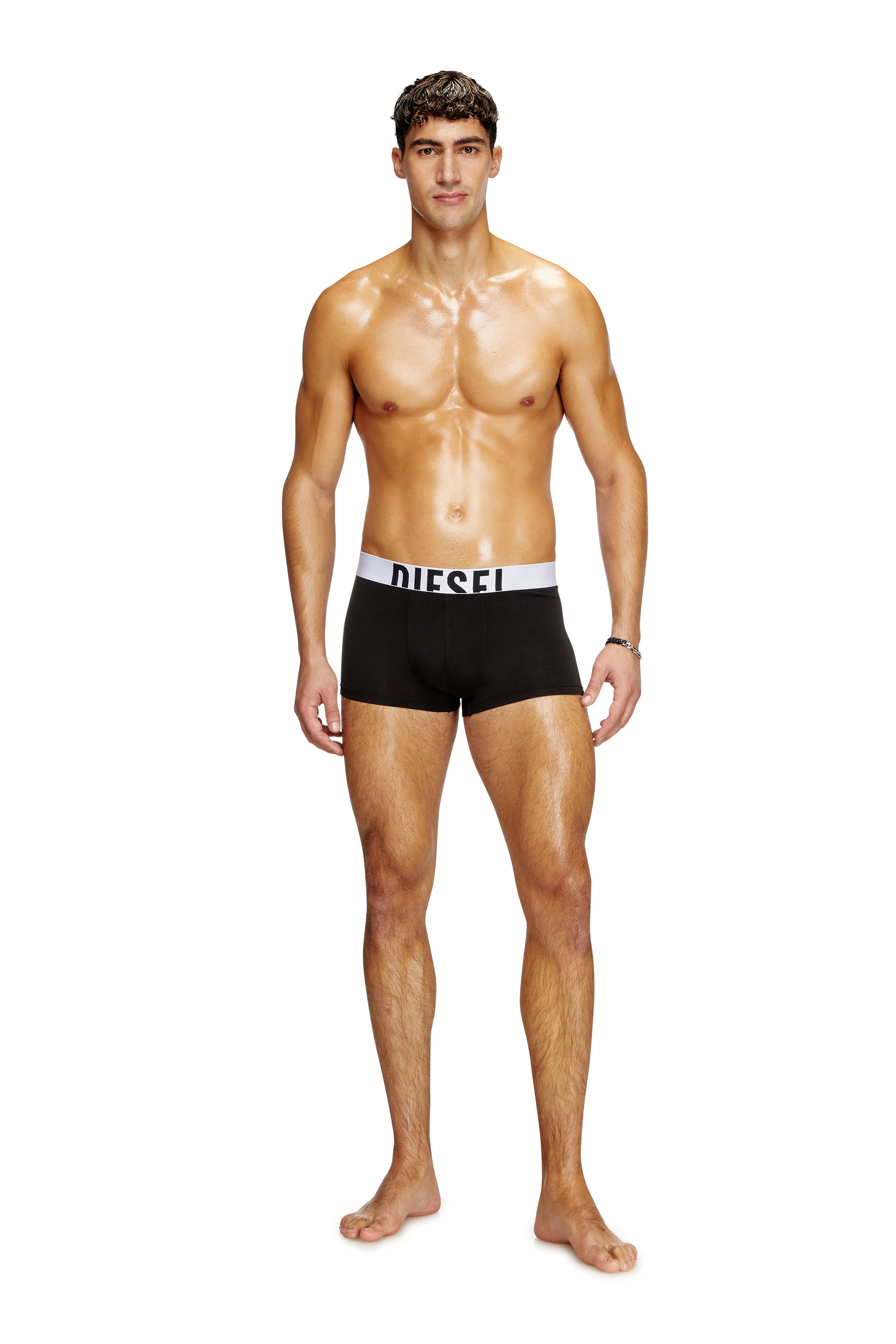 Diesel - DAMIEN-D-POP-3PACK-40, Man's Three-pack boxer briefs in stretch cotton in Multicolor/Black - 1