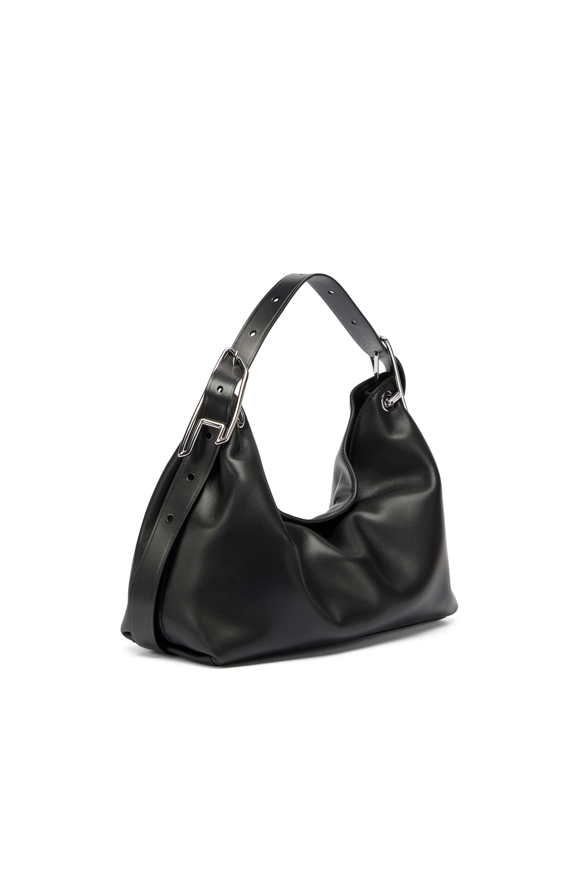 Diesel - D-LINE HOBO S, Woman's D-Line-Leather shoulder bag in Black - 1