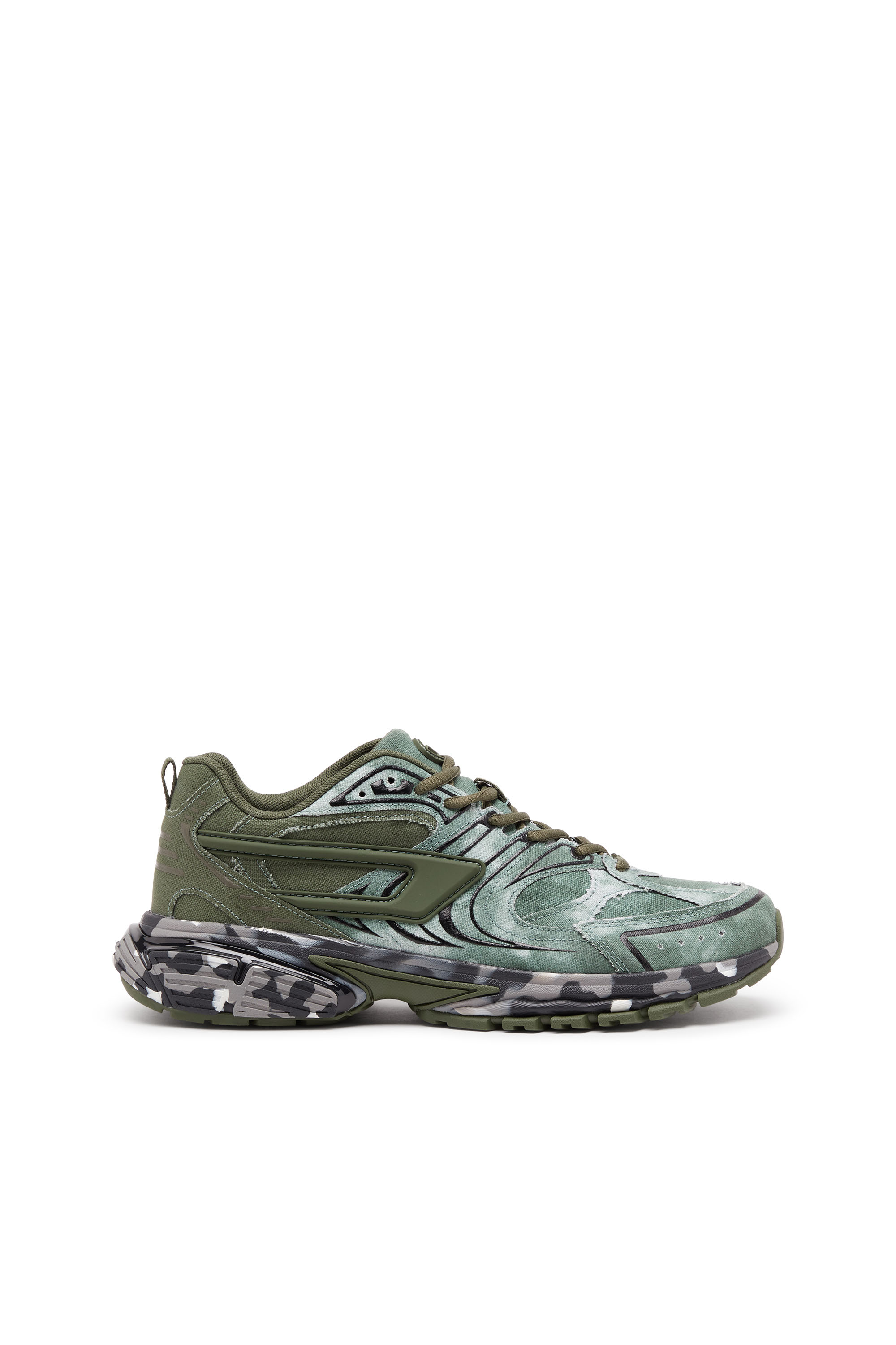 Diesel - S-Serendipity-Batik-Sneakers aus Canvas mit Camouflage-Sohle - Sneakers - Herren - Grün