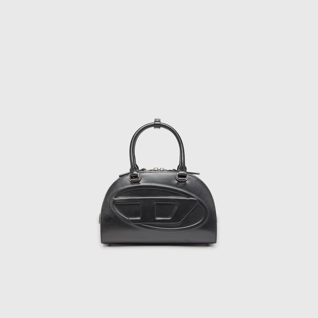 Diesel - 1DR Dome-Leather bowling bag - Handbags - Woman - Black