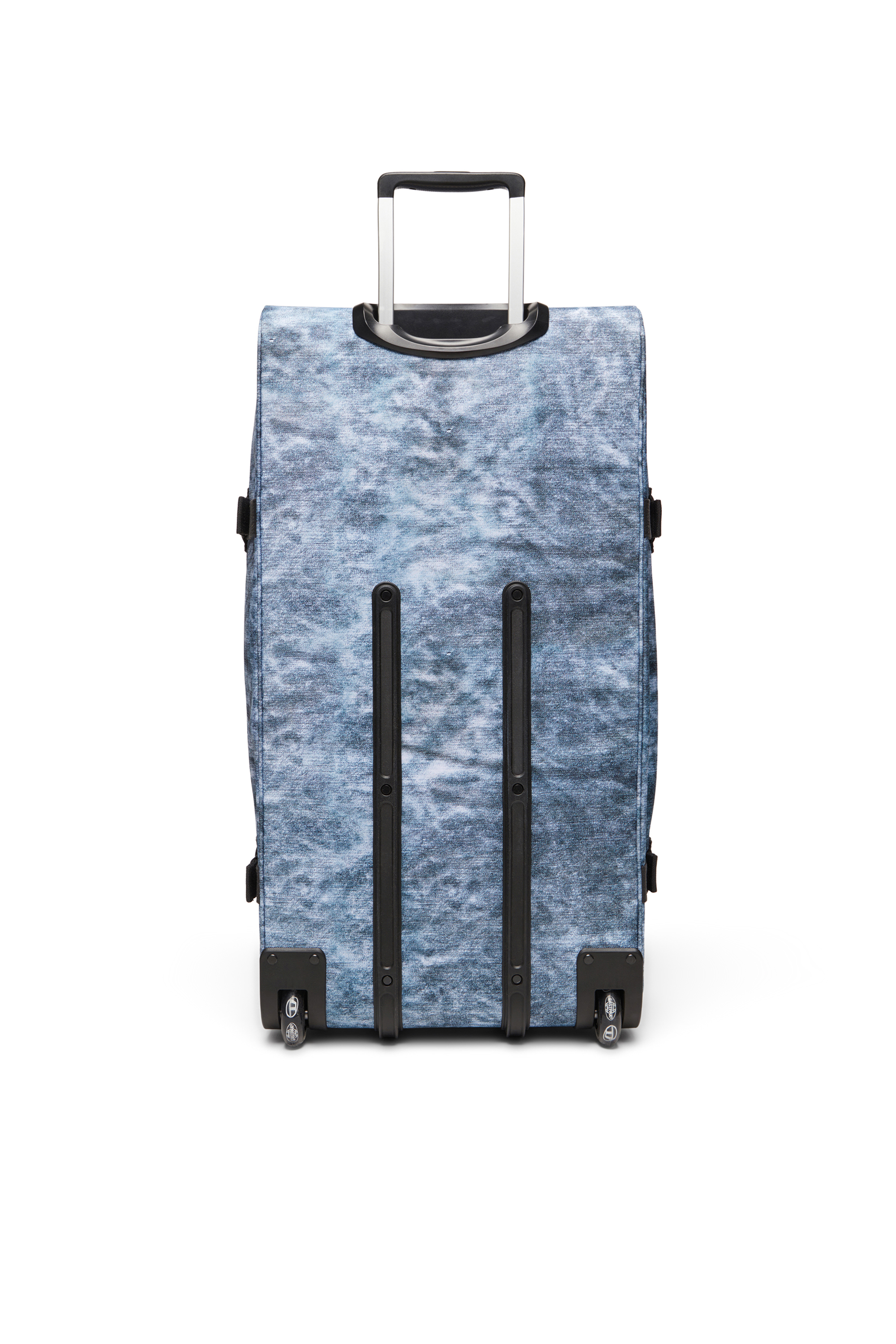 Diesel - DIESEL TRANSIT'R L, Unisex's Travel trolley in trompe l'oeil denim in Blue - 3
