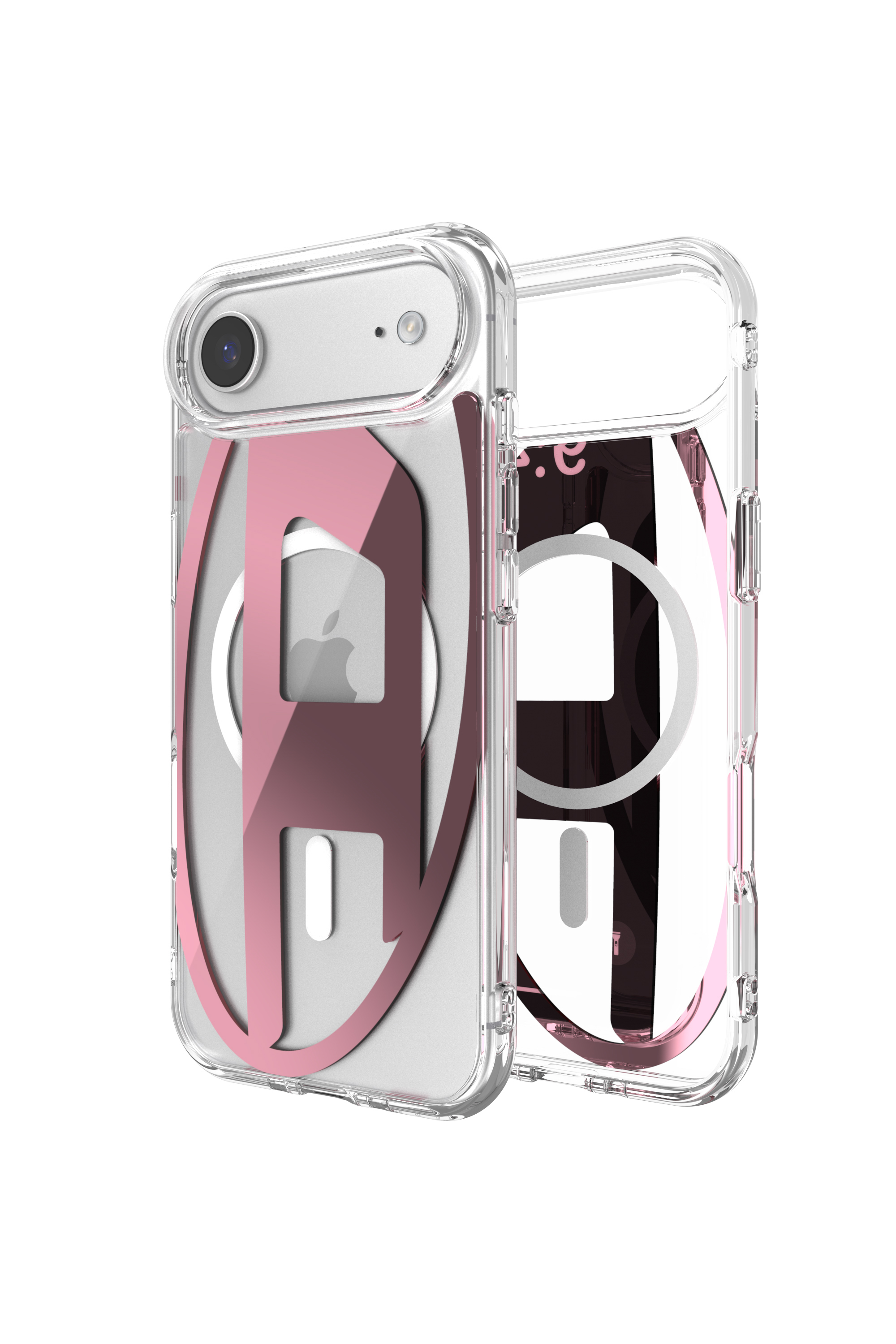 Diesel Roze - Oval D Metallic Case With Magsafe For Iphone Air - Cases - Unisex Maat 17