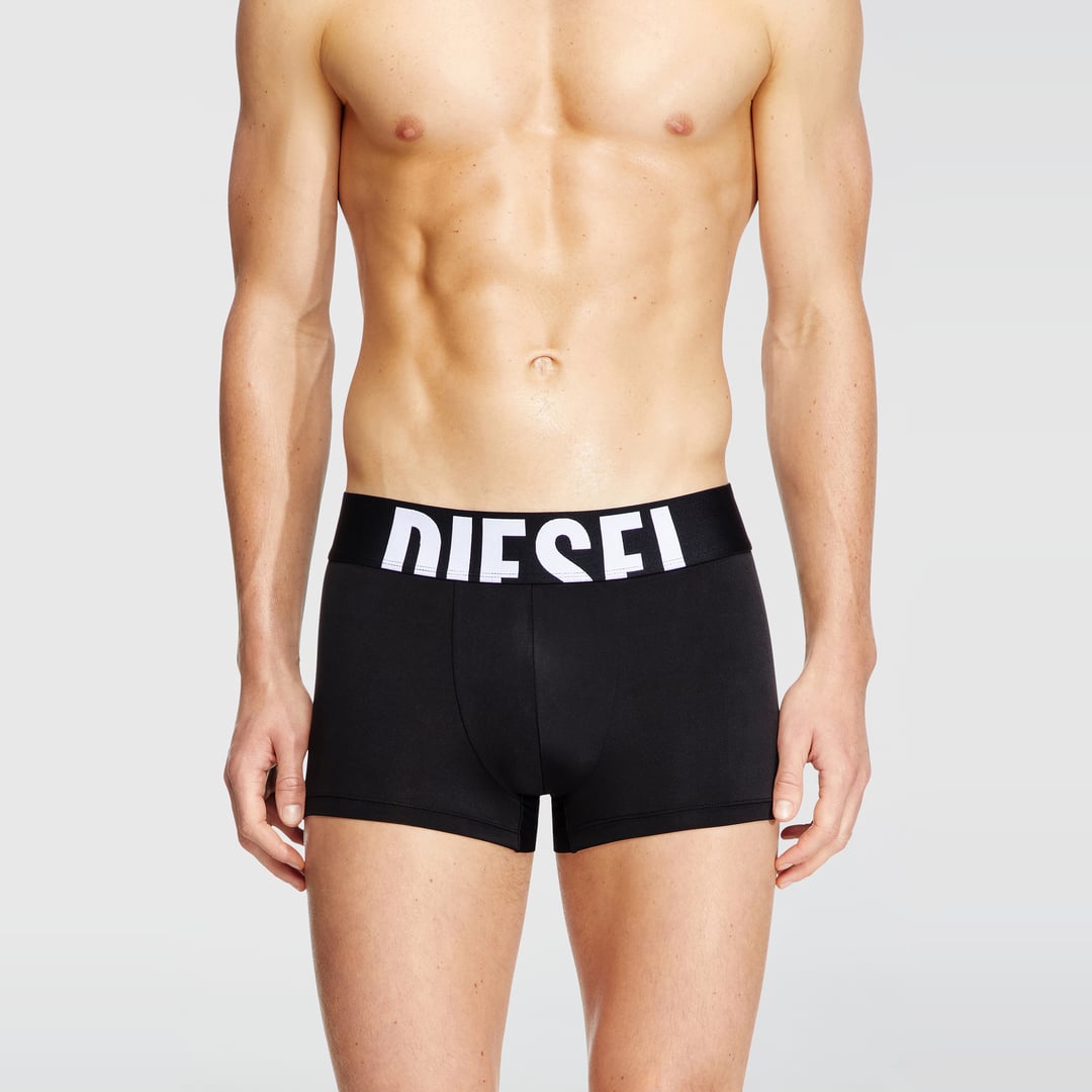 Diesel - Three-pack boxer briefs in microfibre - Trunks - Man - Black