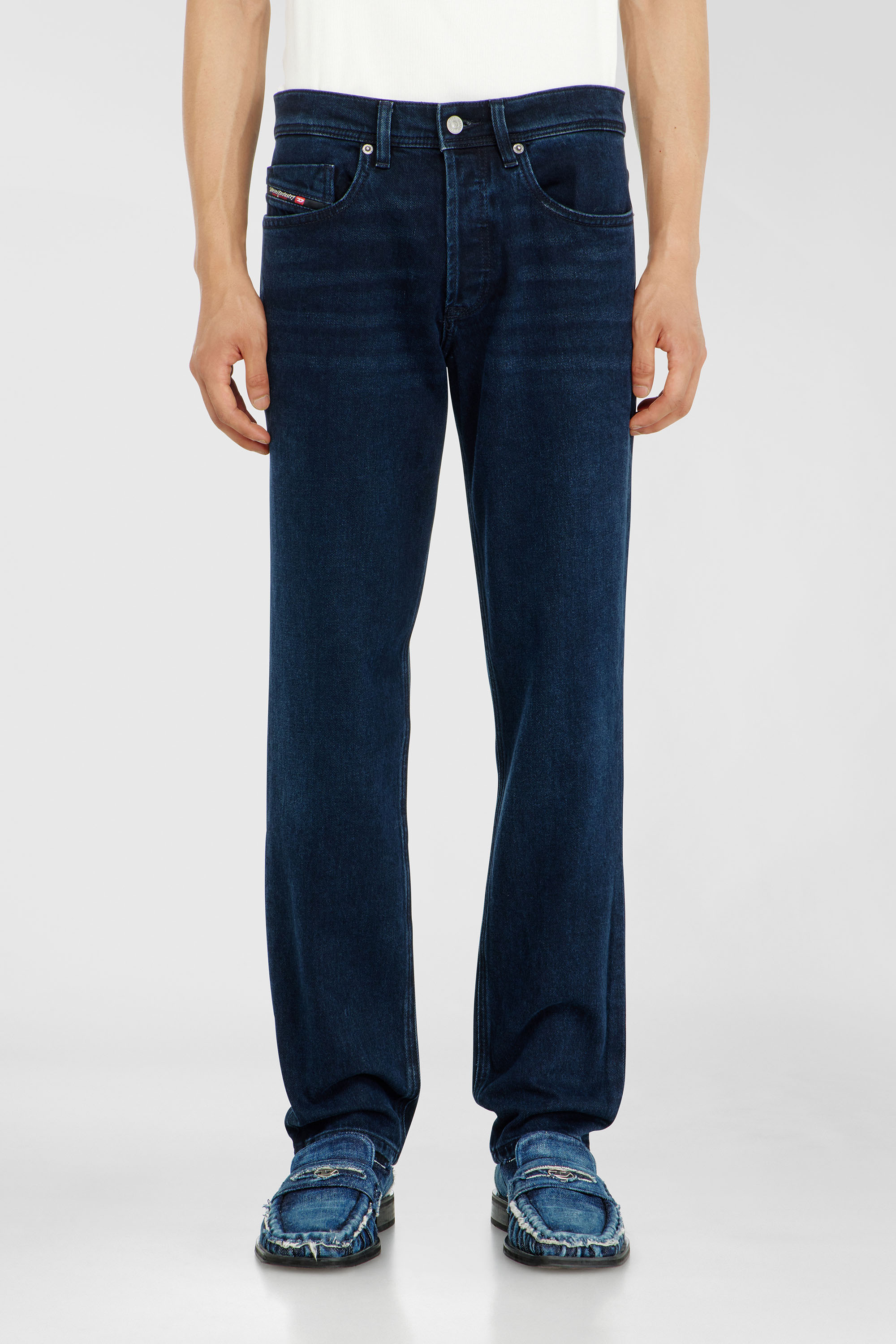 Diesel Regular Jeans Regular Waist 2023 D-Finitive, Dark blue, Button fly